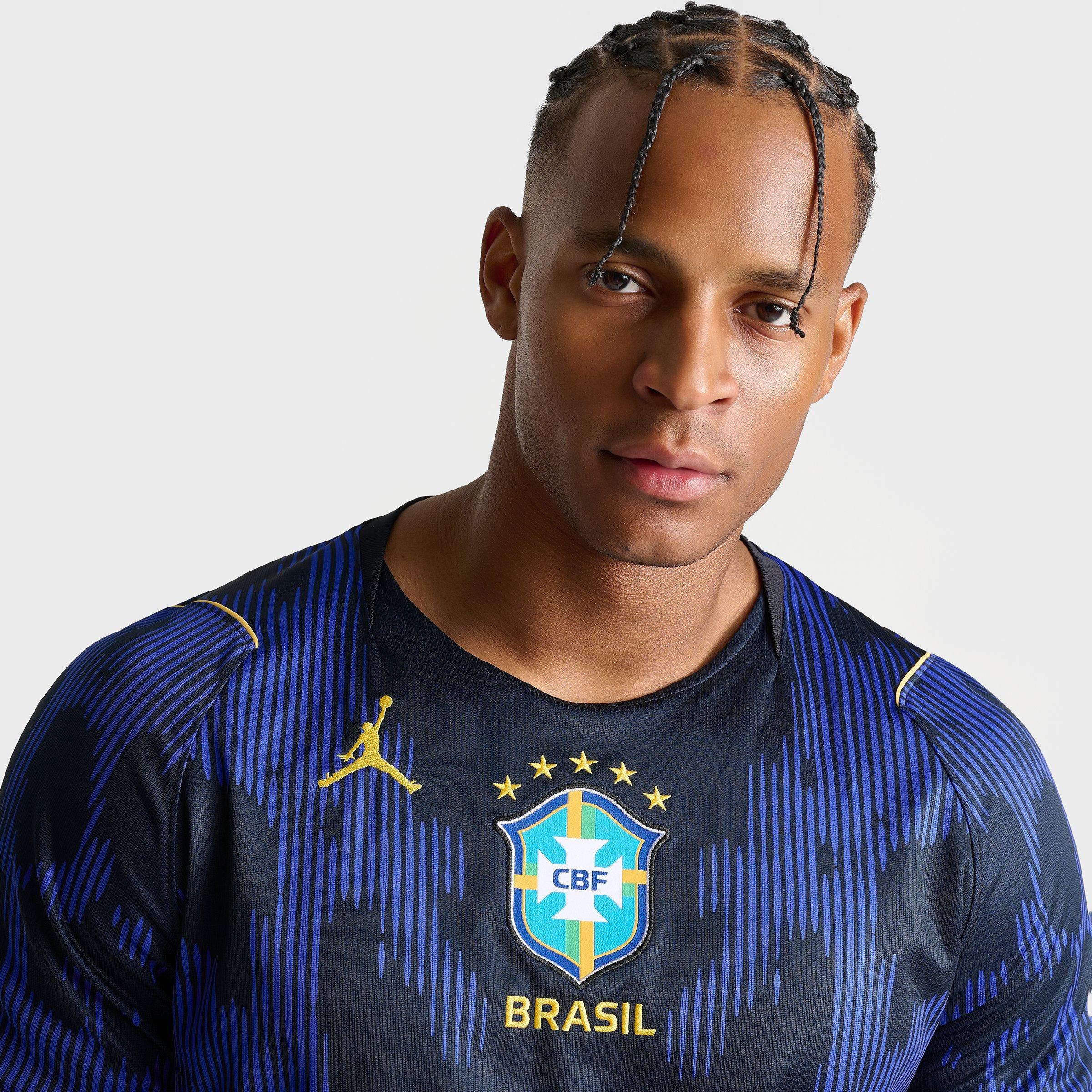 Men's Jordan Brazil 2026 Stadium Away Dri-FIT Replica Soccer Jersey