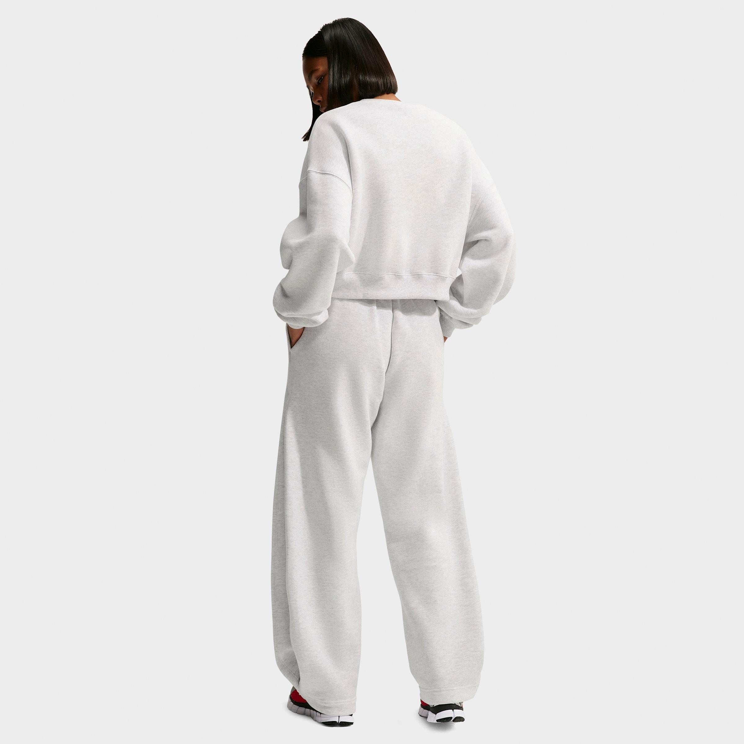 Women's Nike Studio Fleece Medium Weight Loose Pleated Snap Pants