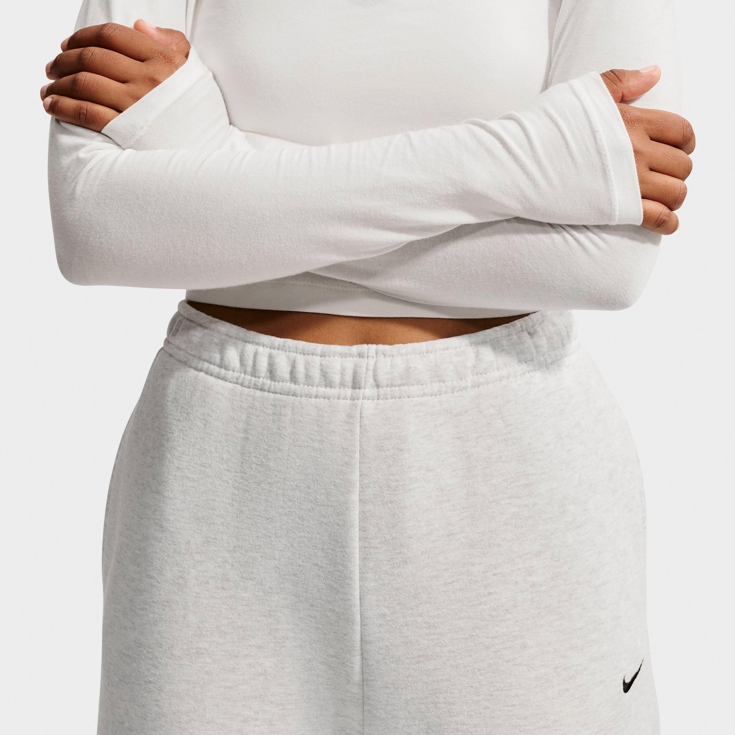 Women's Nike Studio Fleece Medium Weight Loose Pleated Snap Pants