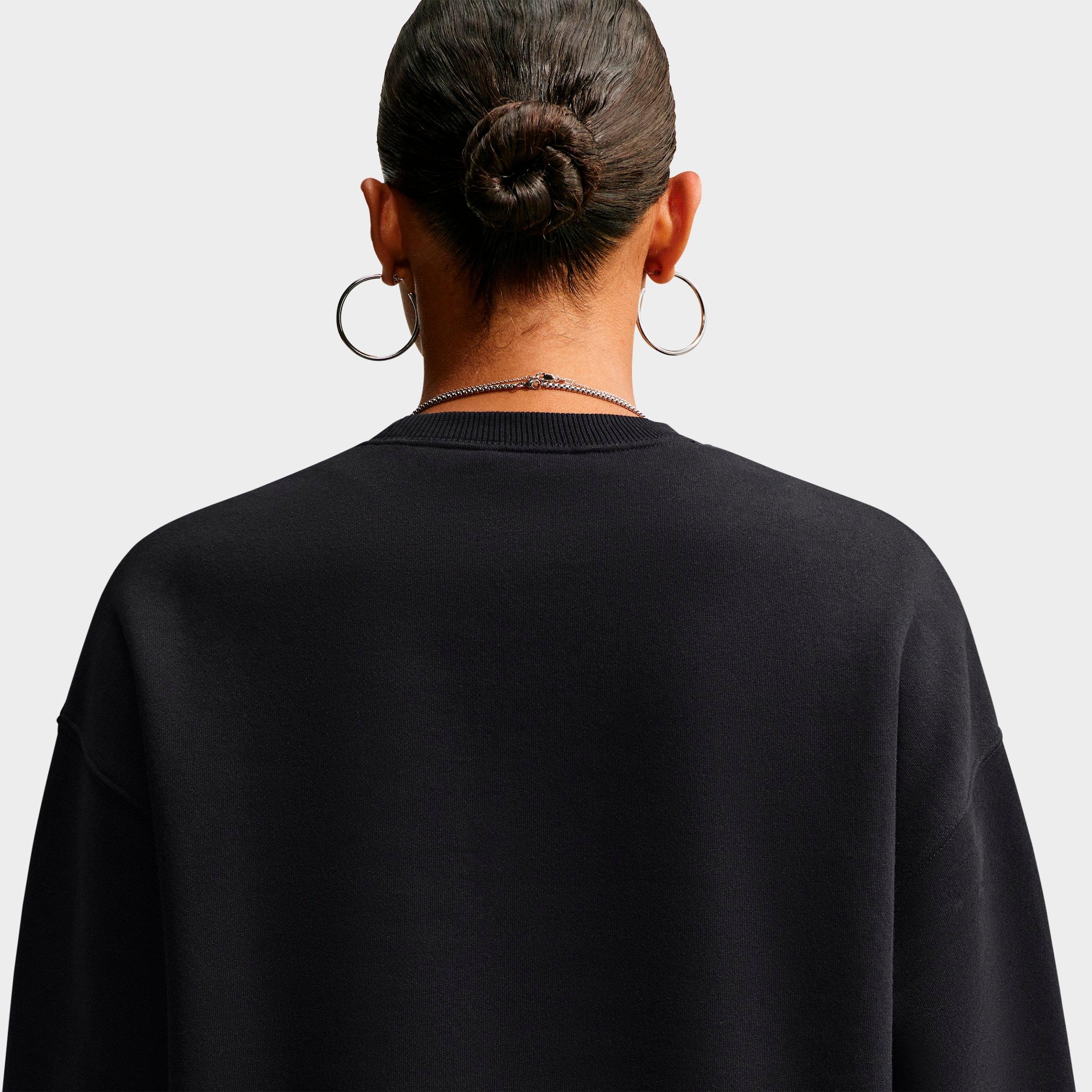 Women's Nike Studio Fleece Medium Weight "Graphic Pack" Embossed Oversized Crewneck Sweatshirt