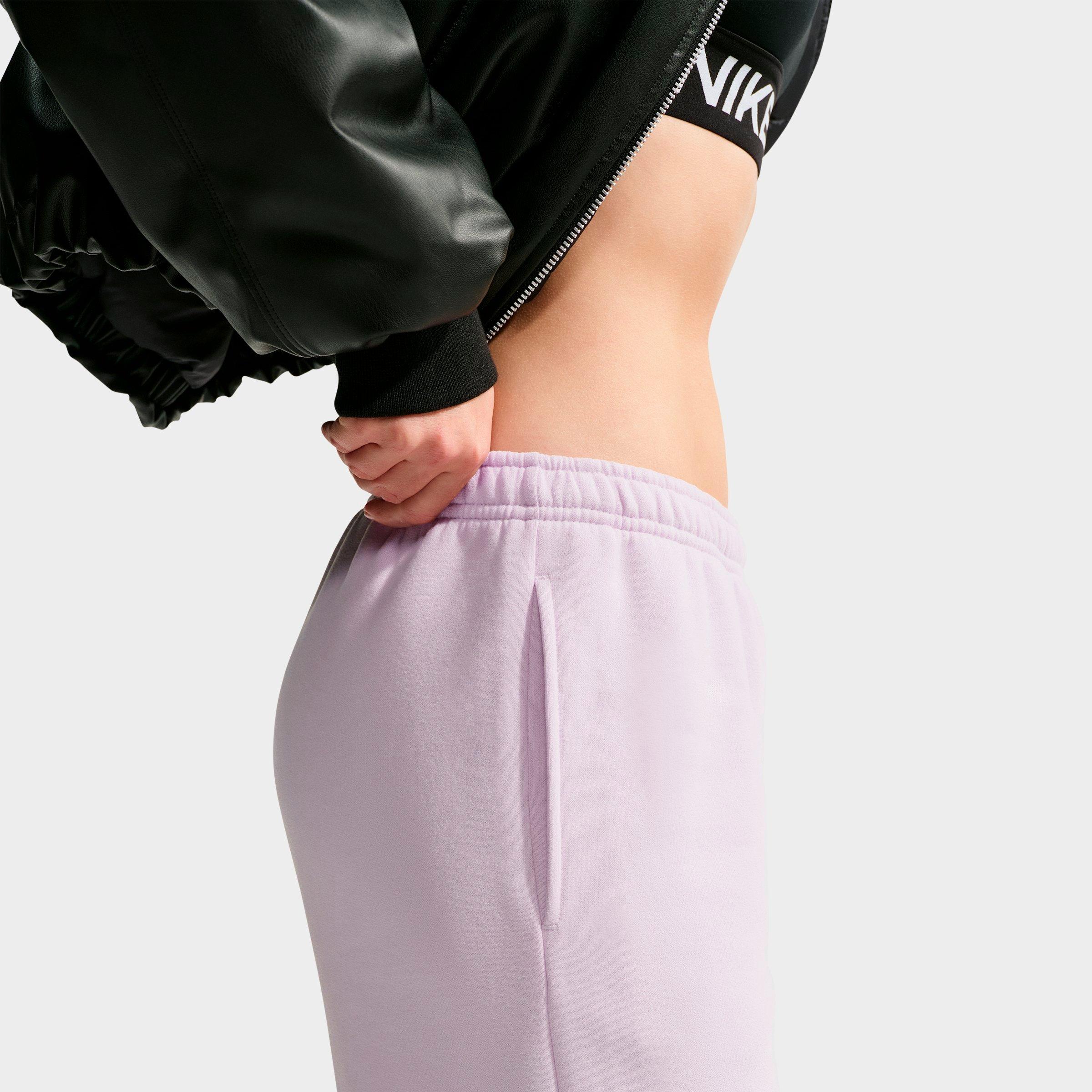 Women's Nike Studio Fleece Medium Weight "Graphic Pack" Embossed Mid-Rise Wide-Leg Pants