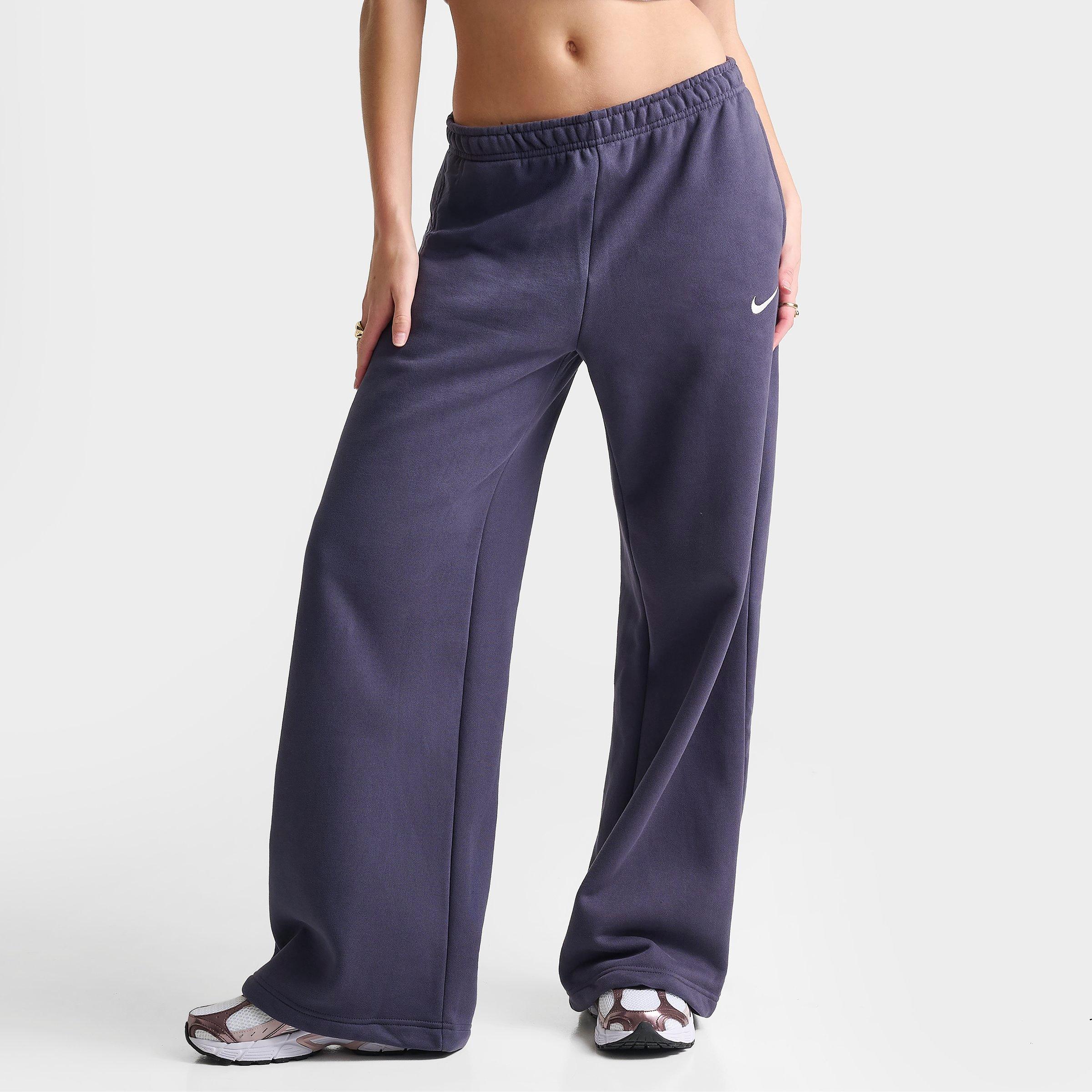 Women's Nike Studio Fleece Medium-Weight Wide-Leg Pants