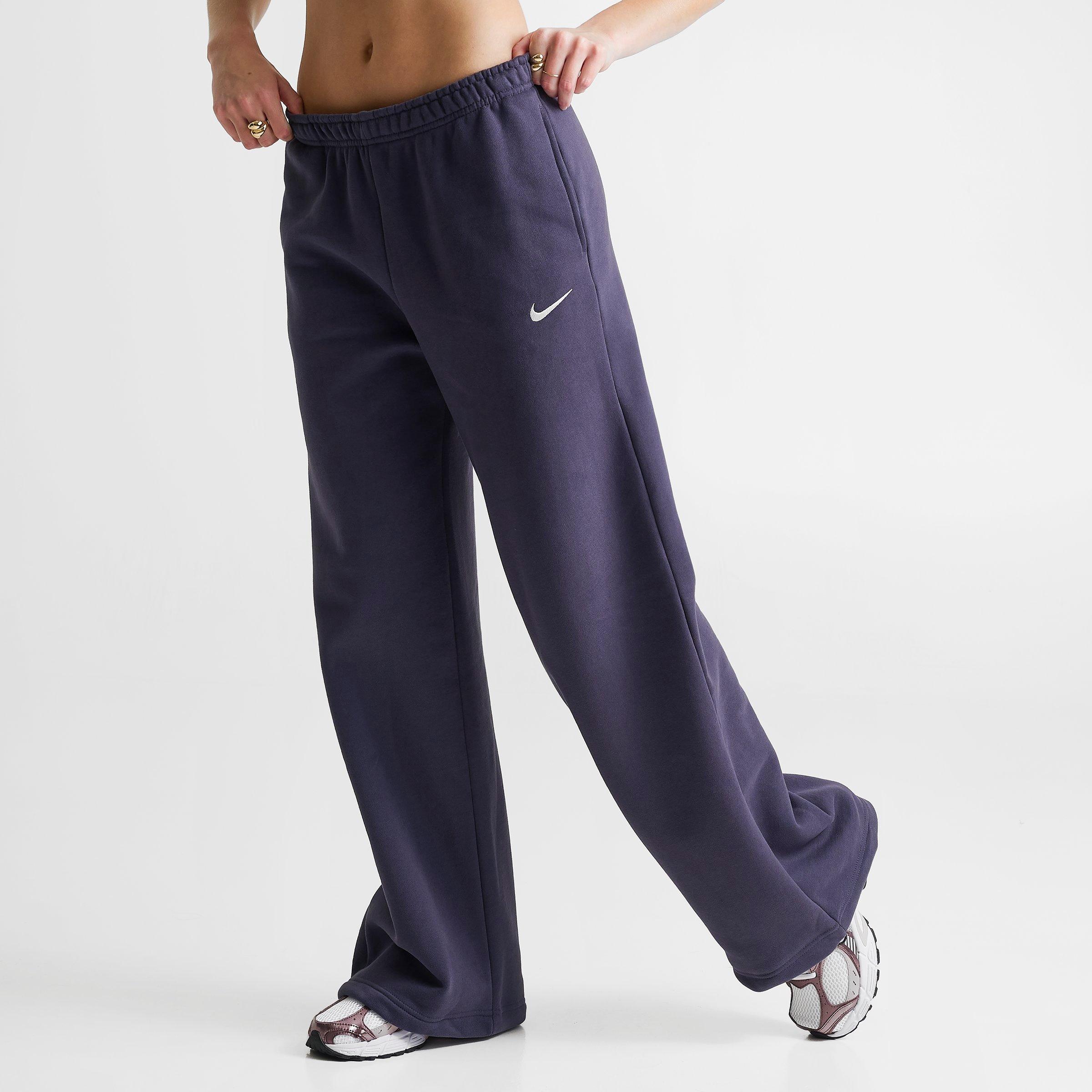 Women's Nike Studio Fleece Medium-Weight Wide-Leg Pants