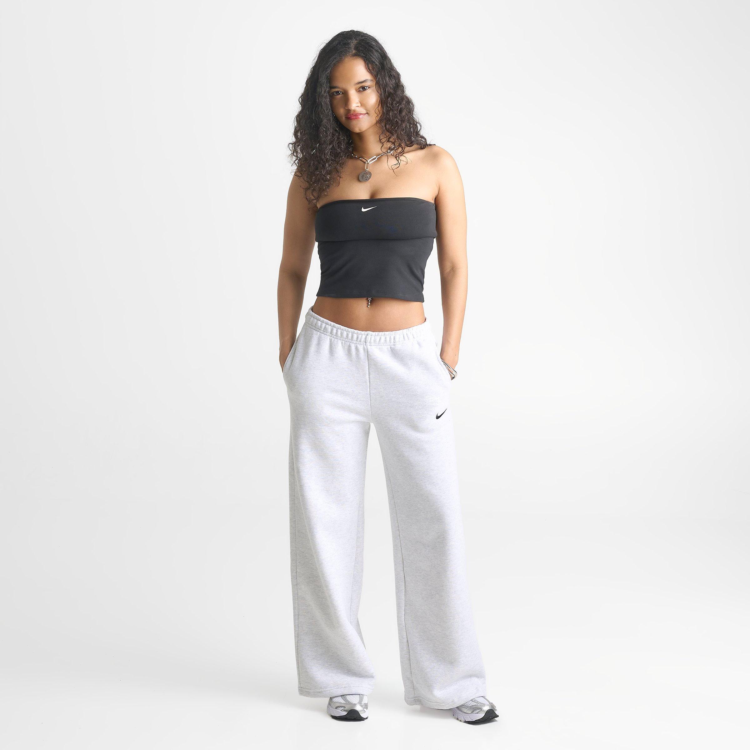Women's Nike Studio Fleece Wide-Leg Pants