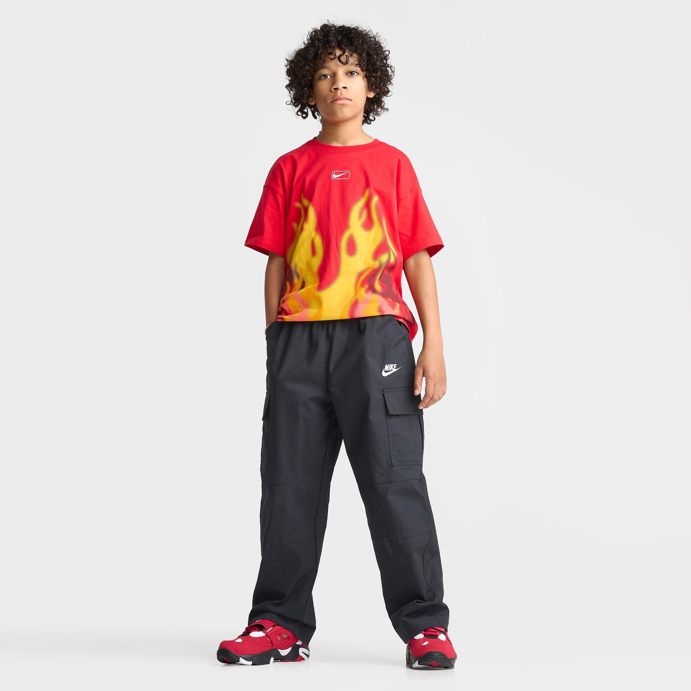 Boys' Big Kids' Nike Sportswear M90 Flame T-Shirt