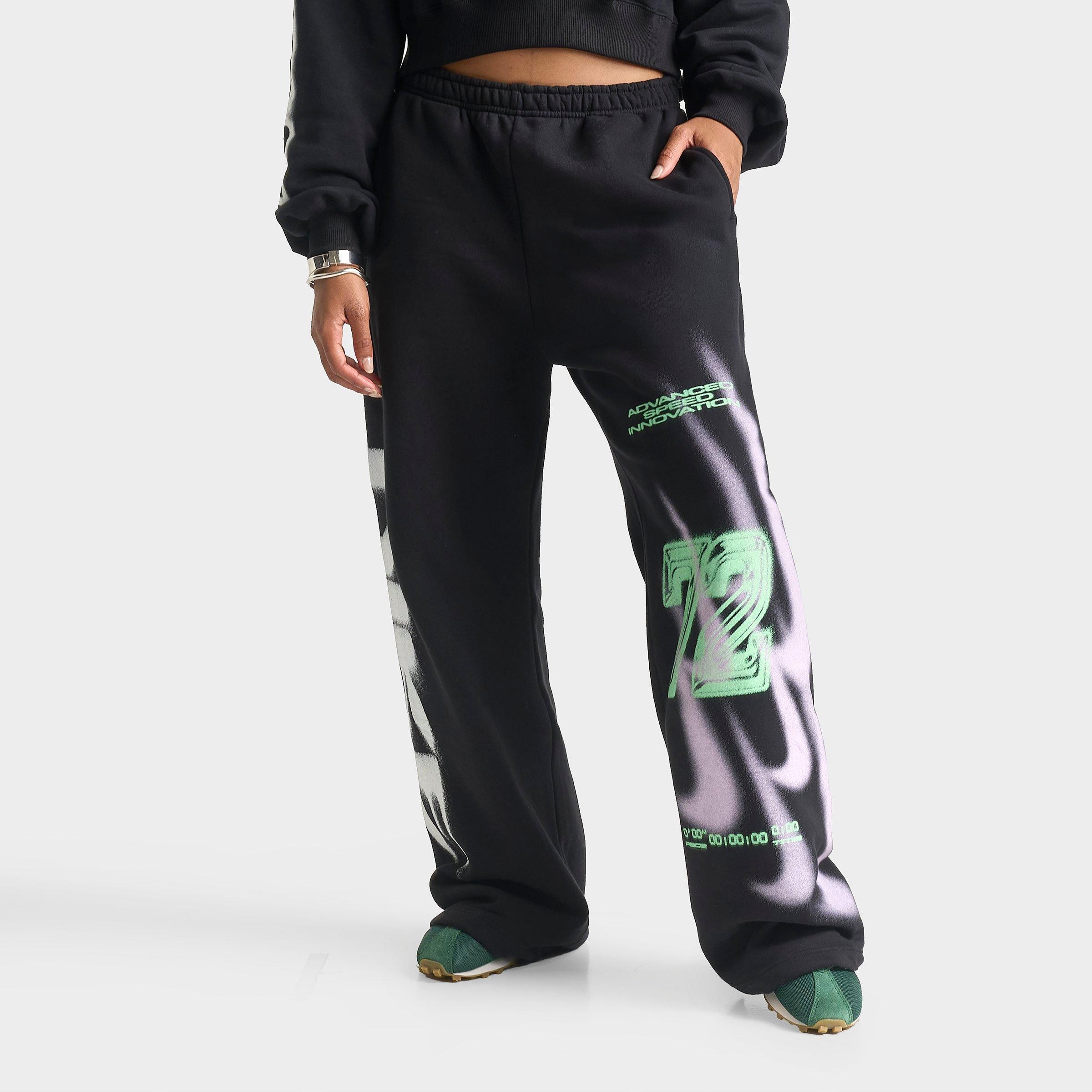 Women's Nike Studio Fleece Medium-Weight Oversized Straight-Leg Graphic Pants