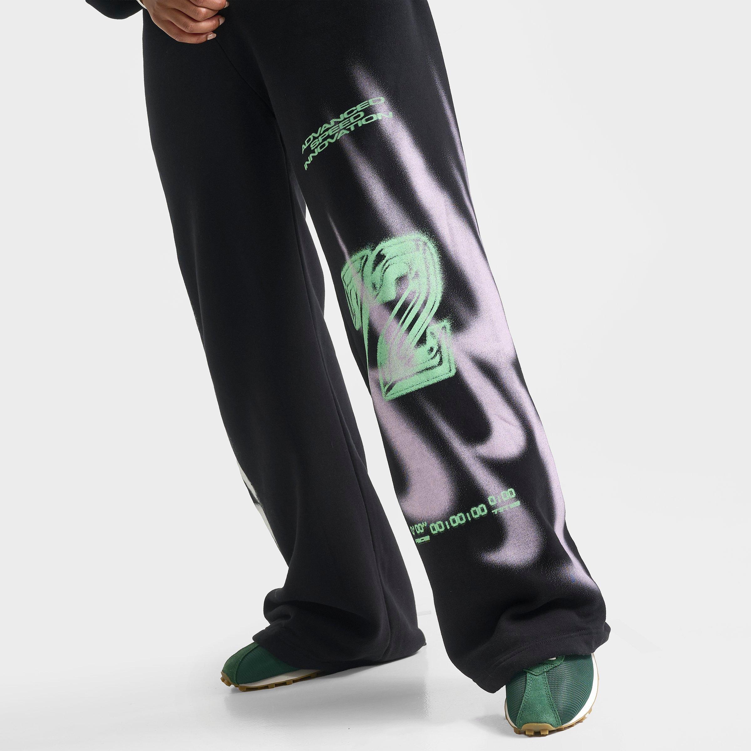 Women's Nike Studio Fleece Medium-Weight Oversized Straight-Leg Graphic Pants