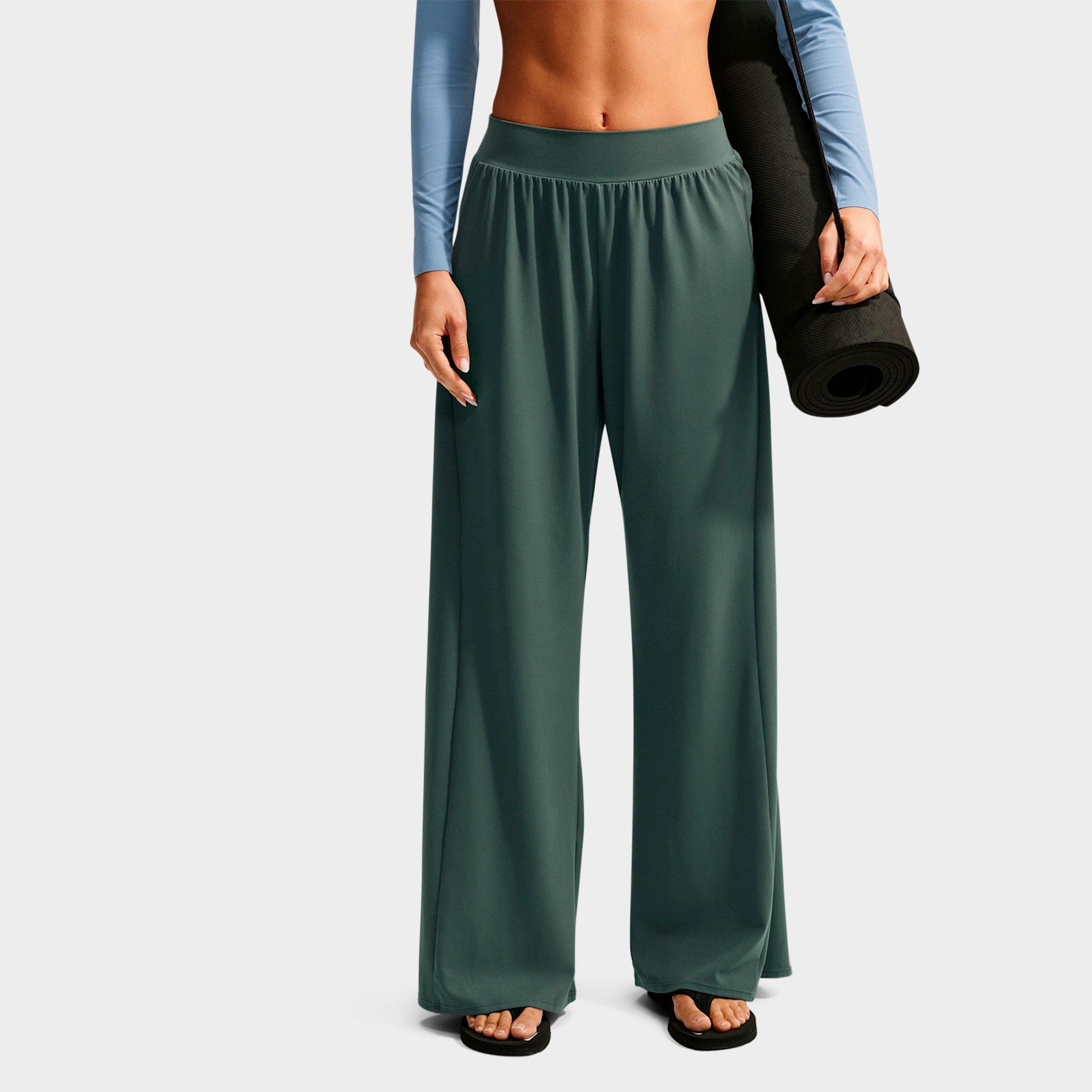 Women's Nike Zenvy Mid-Rise Wide-Leg Pants