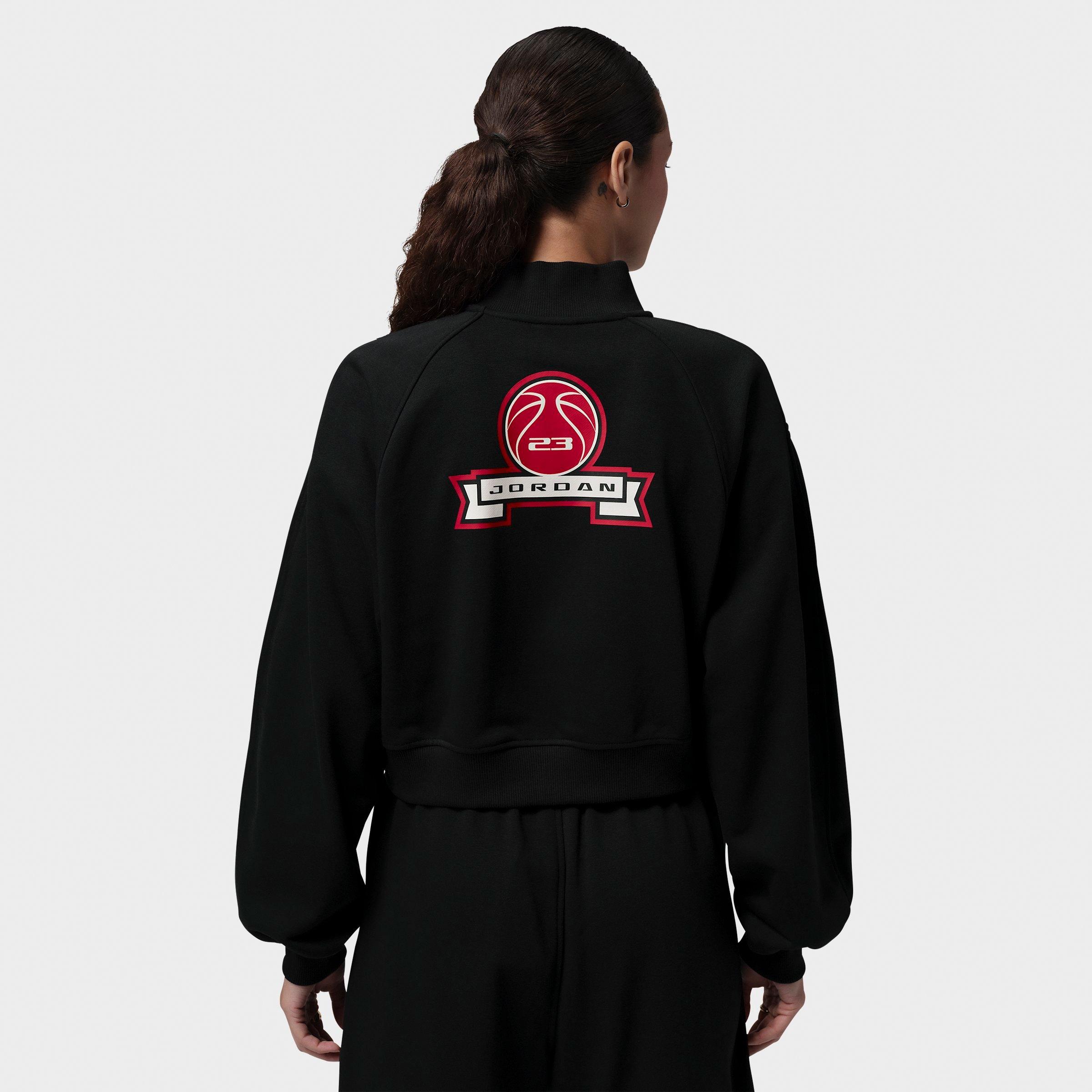 Women's Jordan Brooklyn Fleece Cropped Quarter-Zip Top