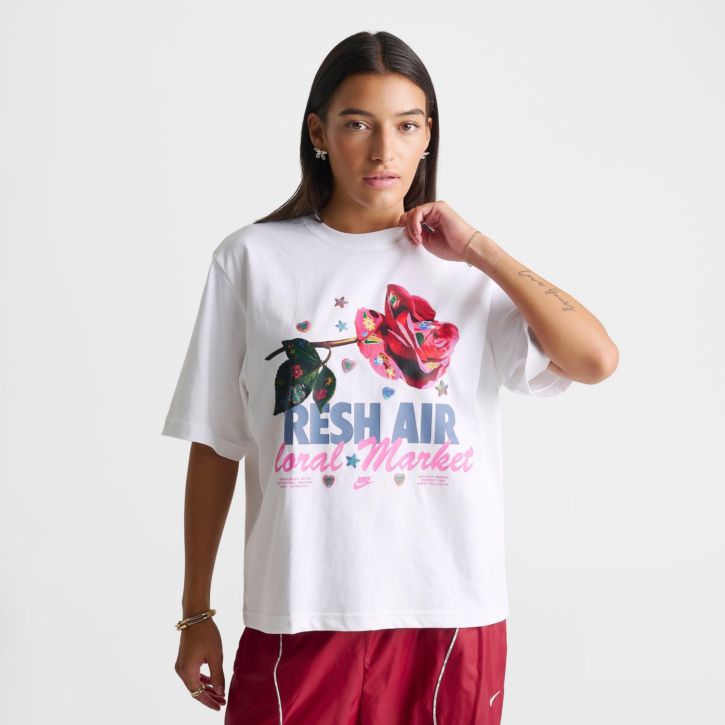 Women's Nike Sportswear Rose Charm Classic Loose T-Shirt