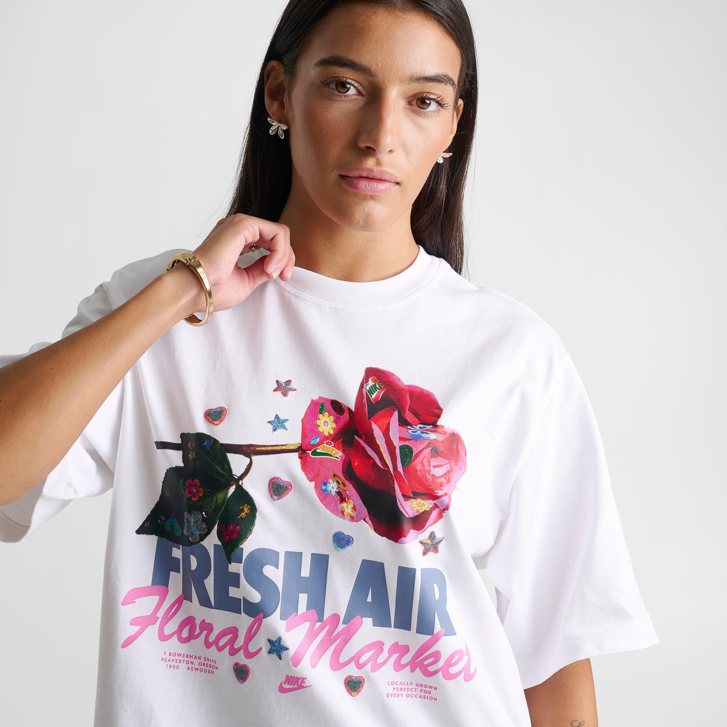 Women's Nike Sportswear Rose Charm Classic Loose T-Shirt