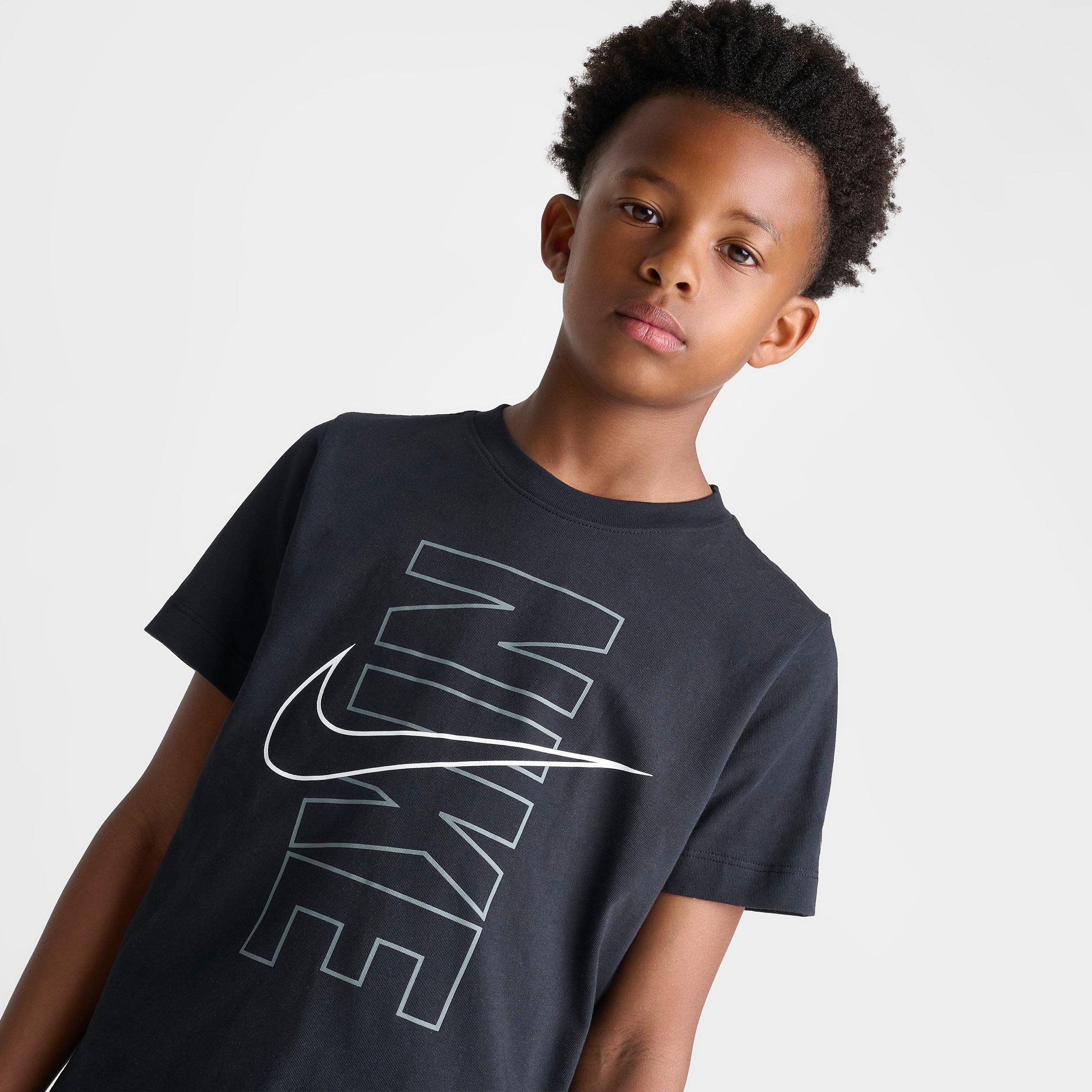 Big Kids' Nike Sportswear Block Graphic T-Shirt