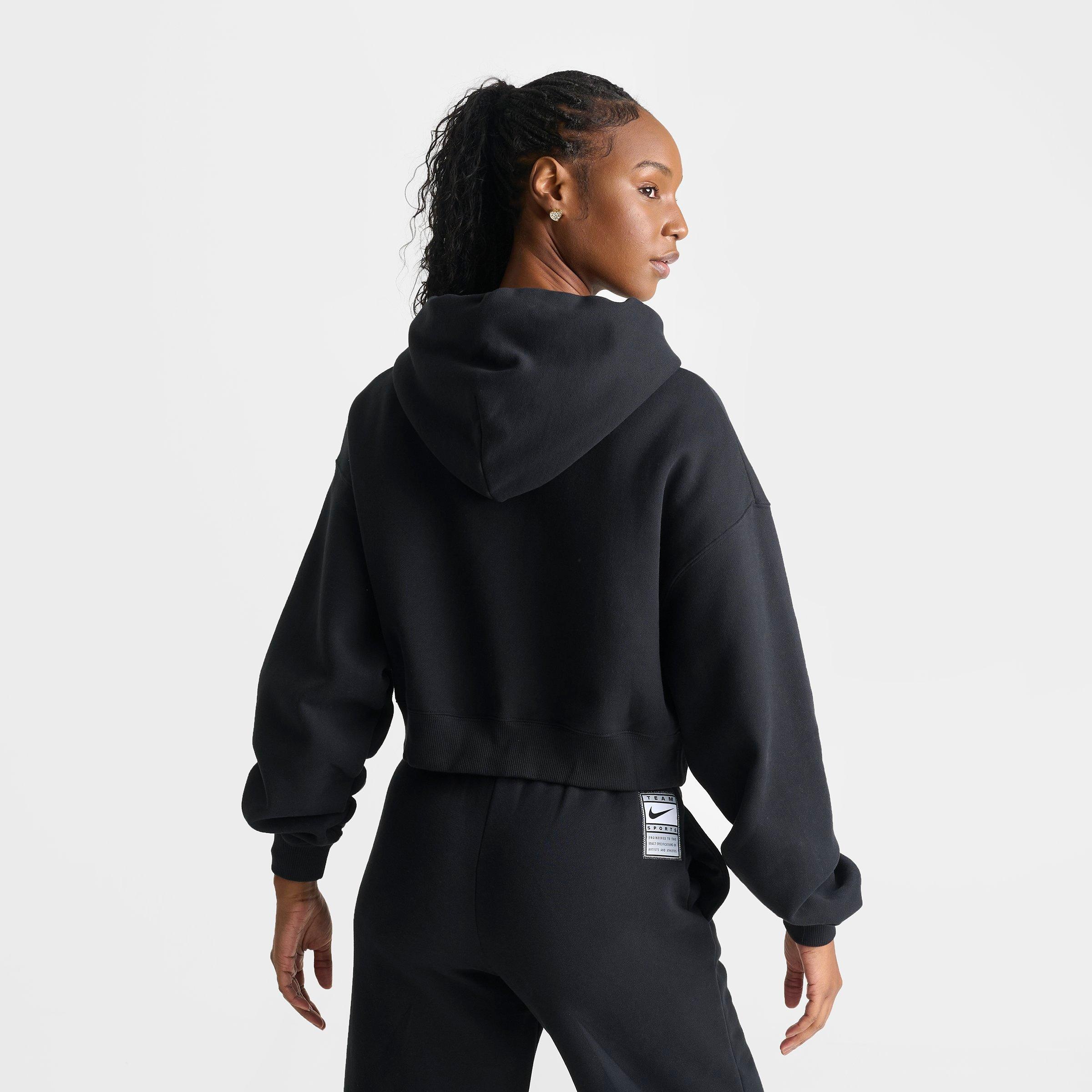 Women's Nike Studio Fleece Medium-Weight "90" Oversized Cropped Full-Zip Sweatshirt