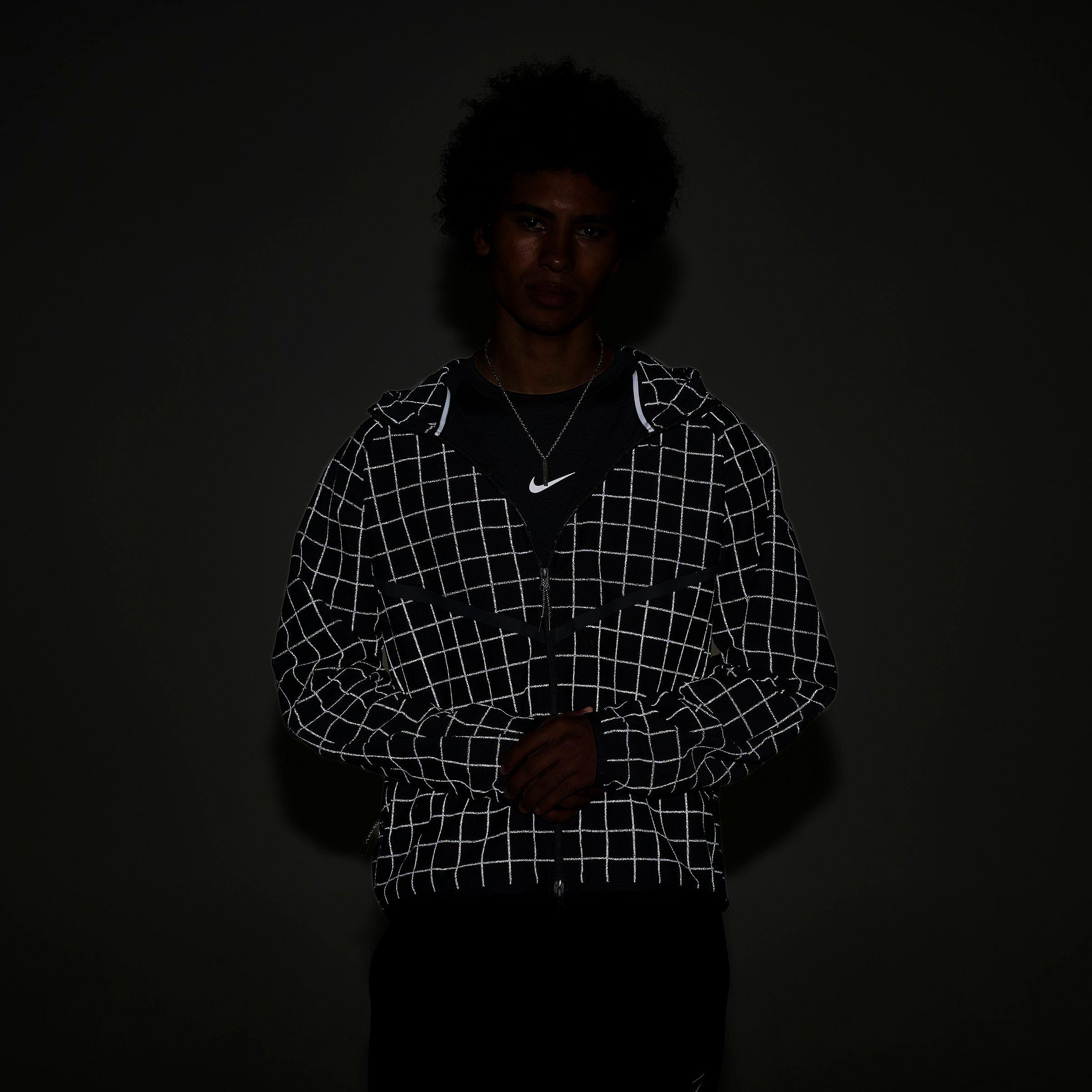 Men's Nike Dri-FIT Shori Knit Allover Print Loose Full-Zip Jacket