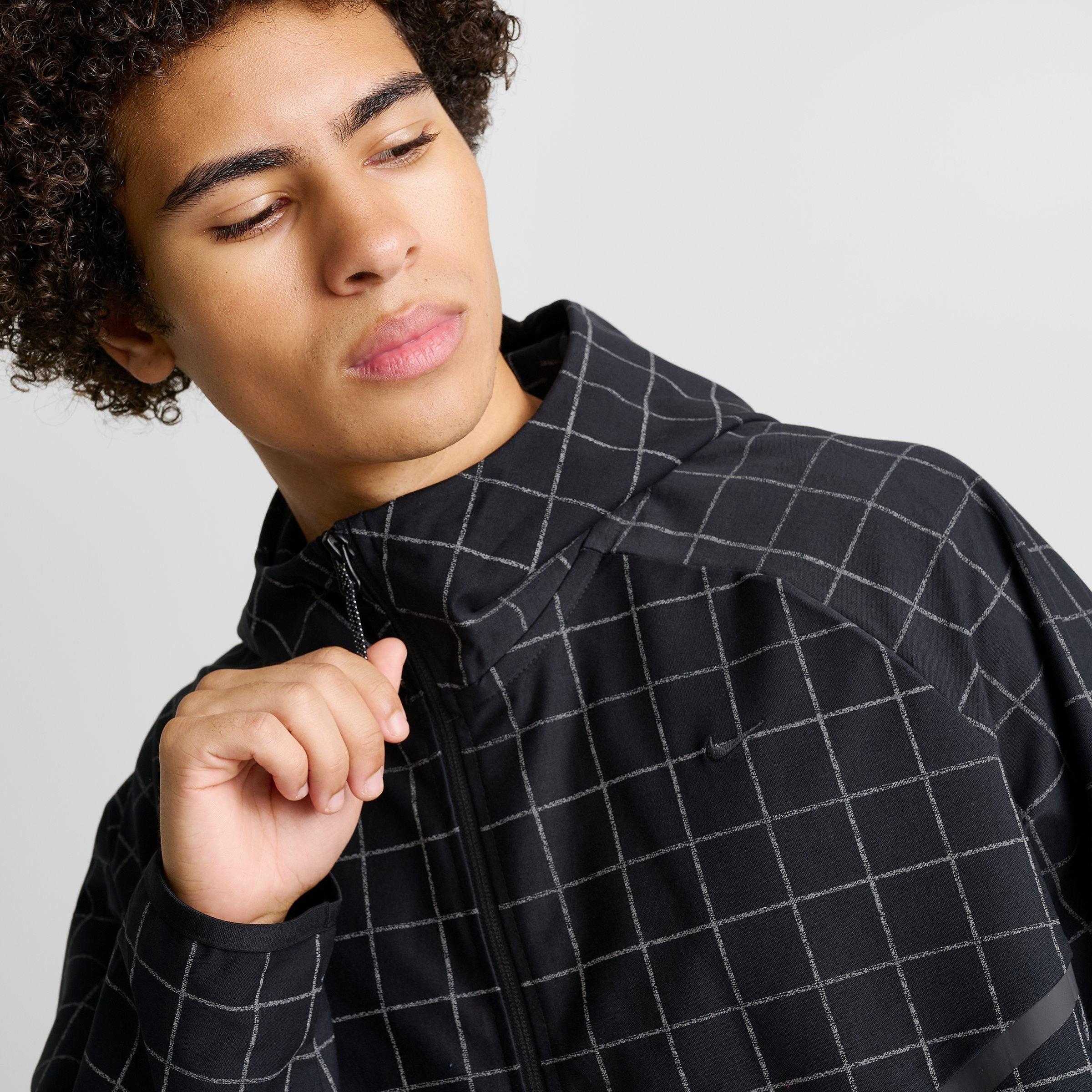 Men's Nike Dri-FIT Shori Knit Allover Print Loose Full-Zip Jacket