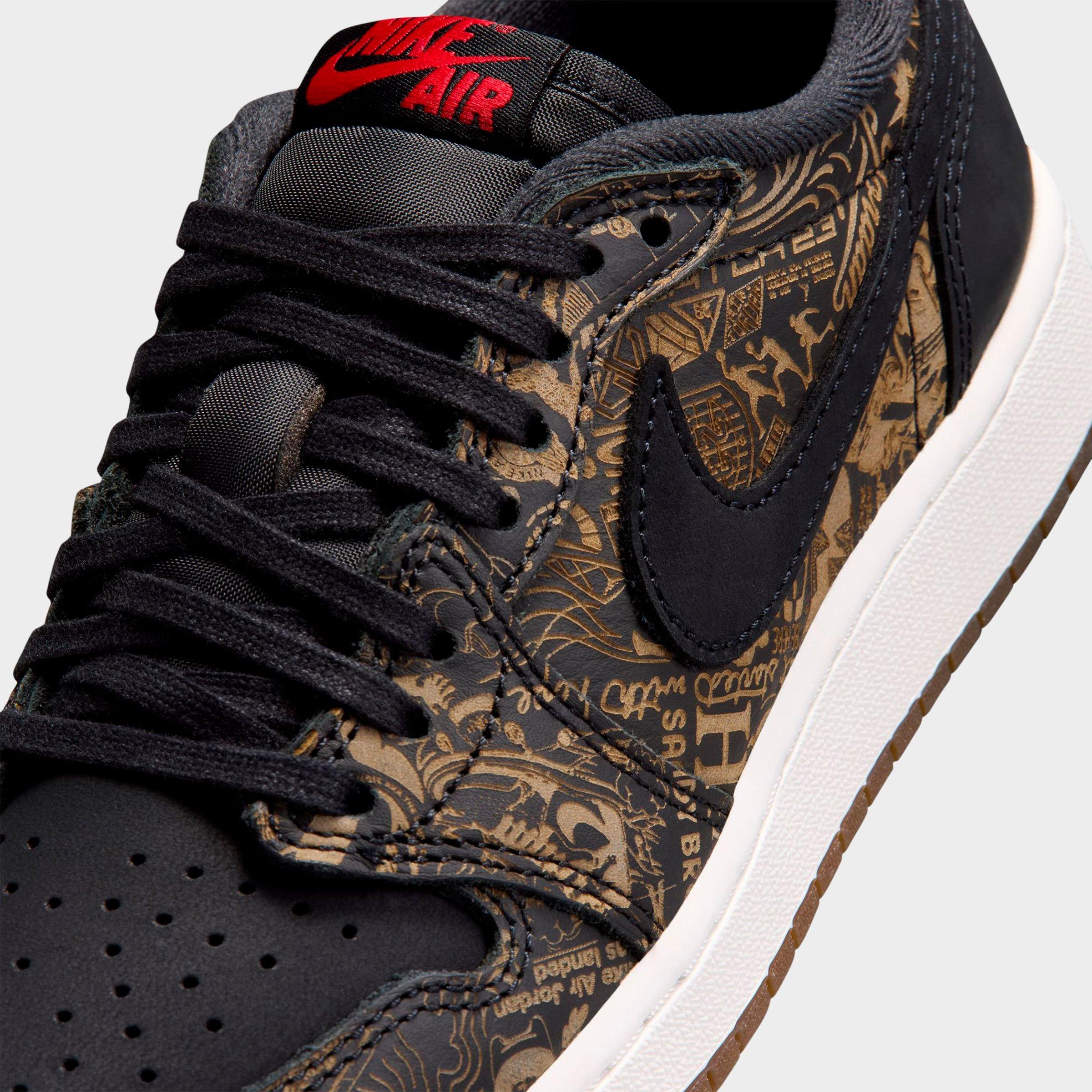 Big Kids' Air Jordan Retro 1 Low OG SE Laser Casual Shoes