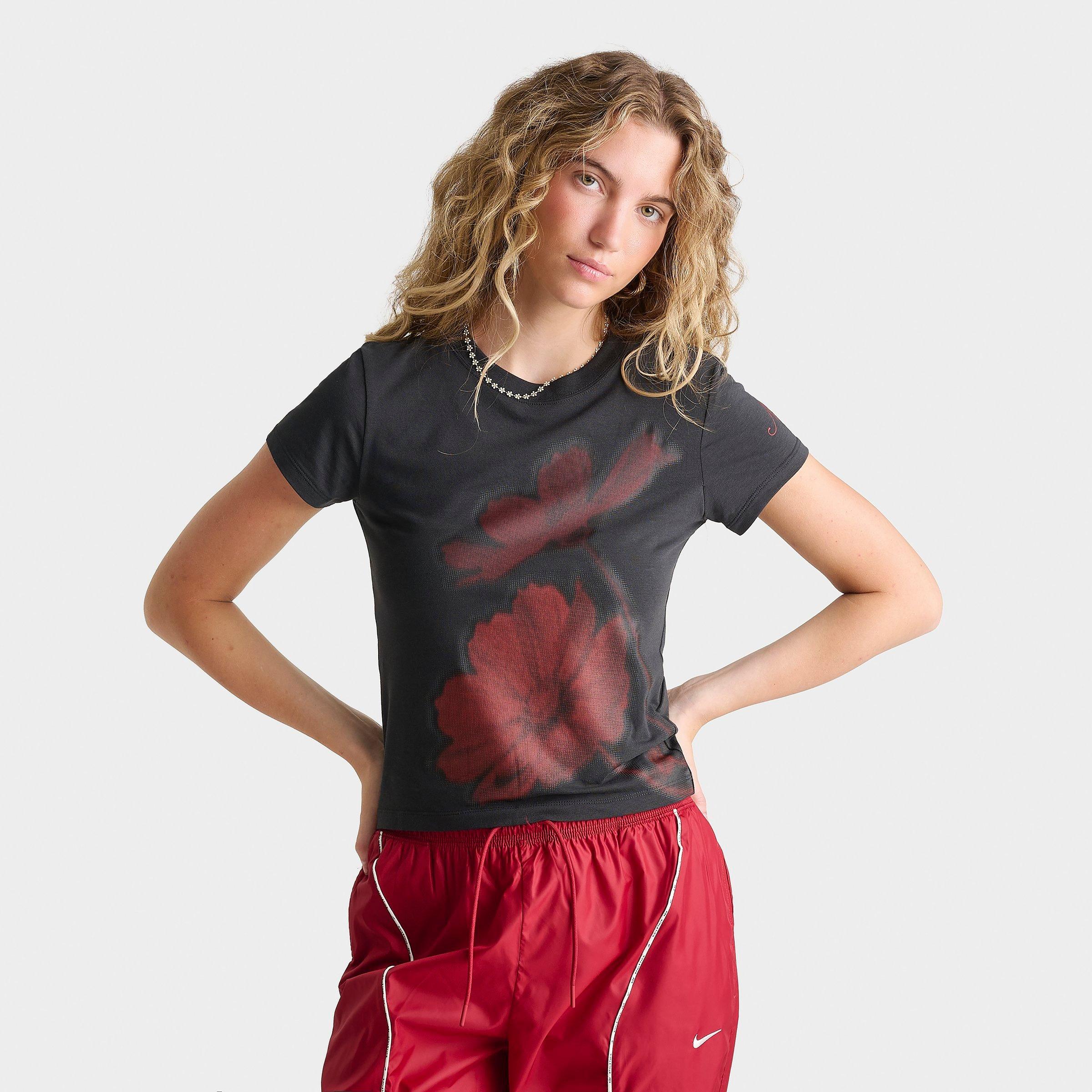Women's Nike Sportswear Floral Cropped Baby T-Shirt