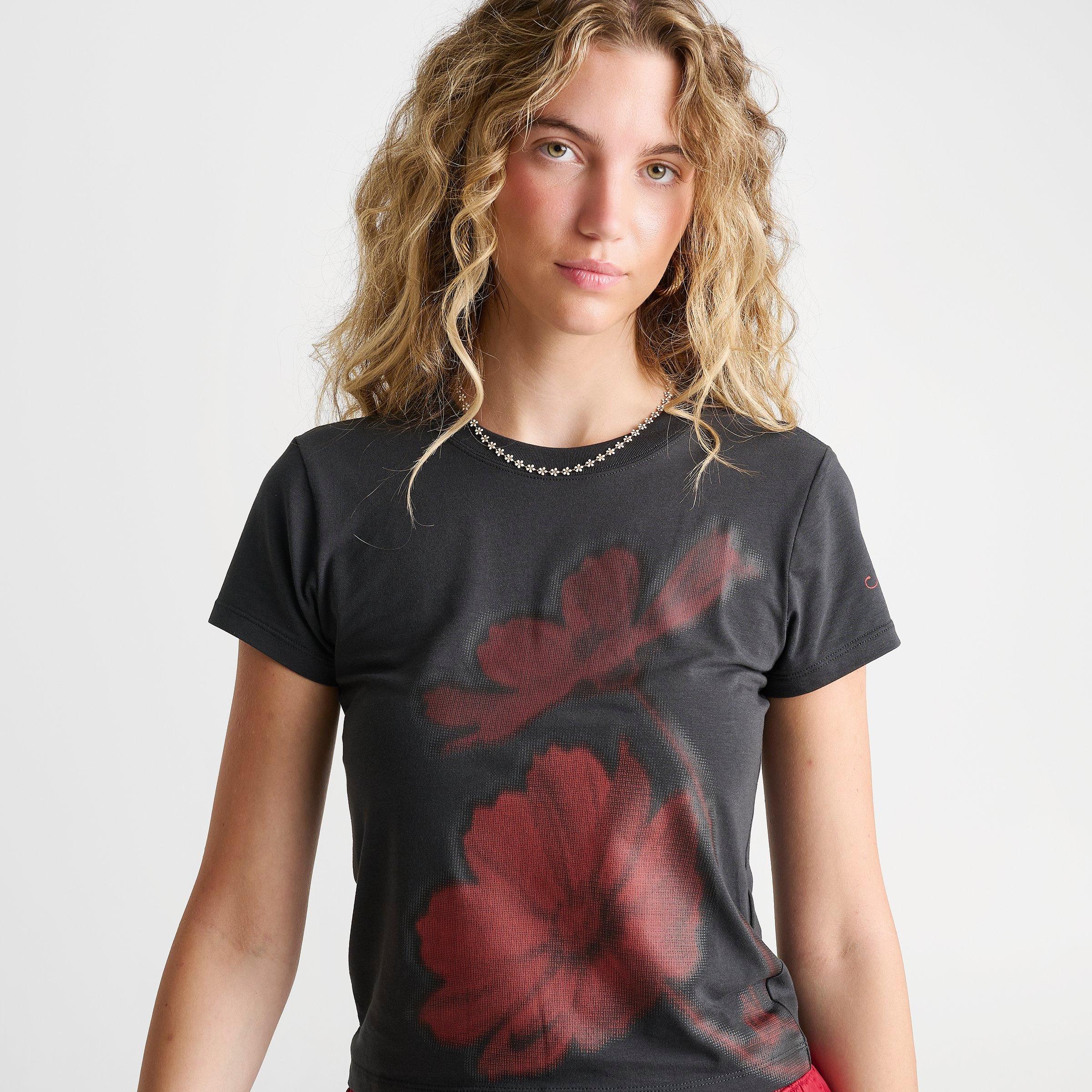 Women's Nike Sportswear Floral Cropped Baby T-Shirt