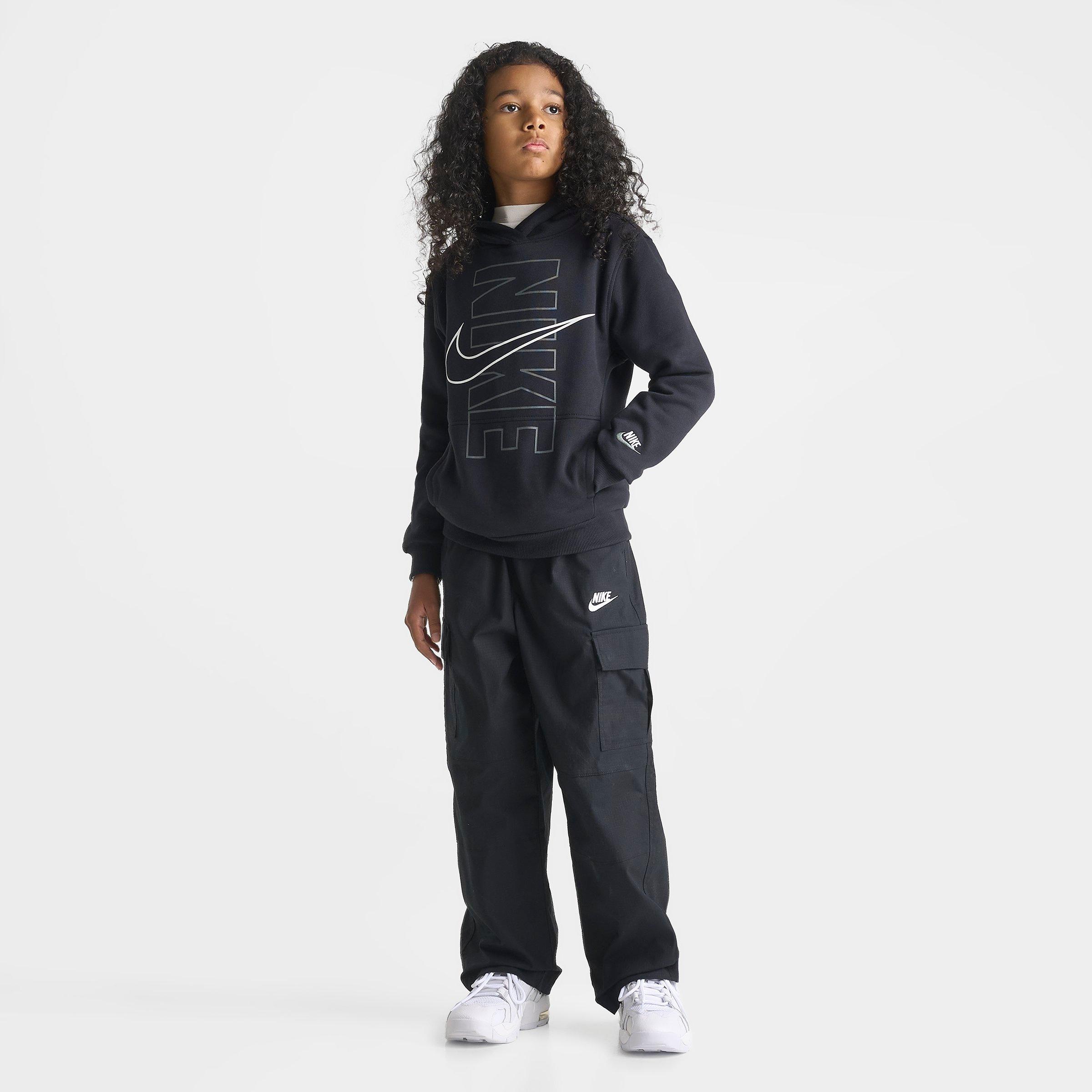 Big Kids' Nike Club Fleece Block Pullover Hoodie