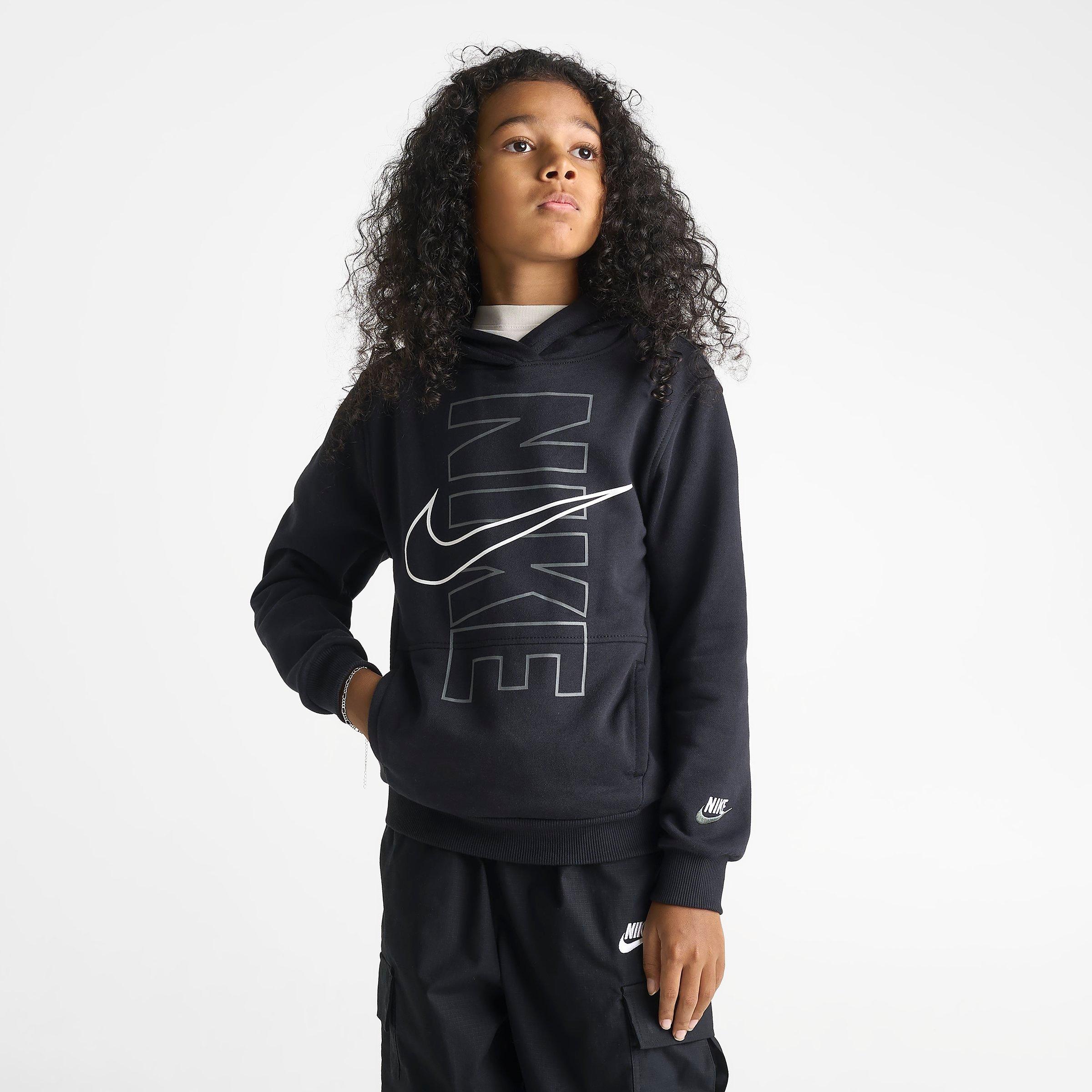 Big Kids' Nike Club Fleece Block Pullover Hoodie