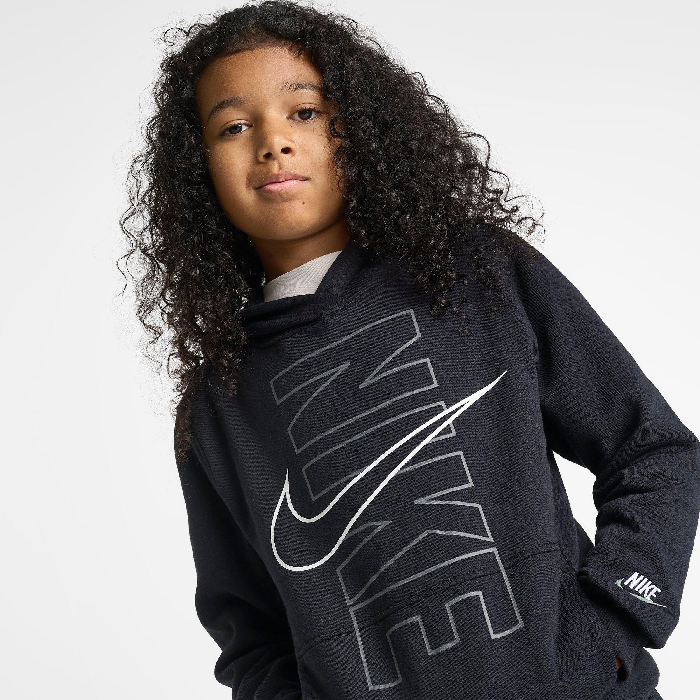 Big Kids' Nike Club Fleece Block Pullover Hoodie