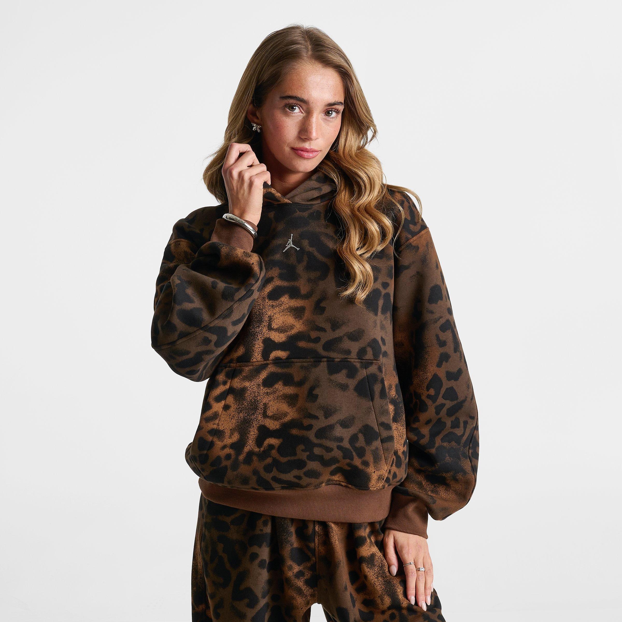 Women's Jordan Brooklyn Fleece Animal Print Pullover Hoodie