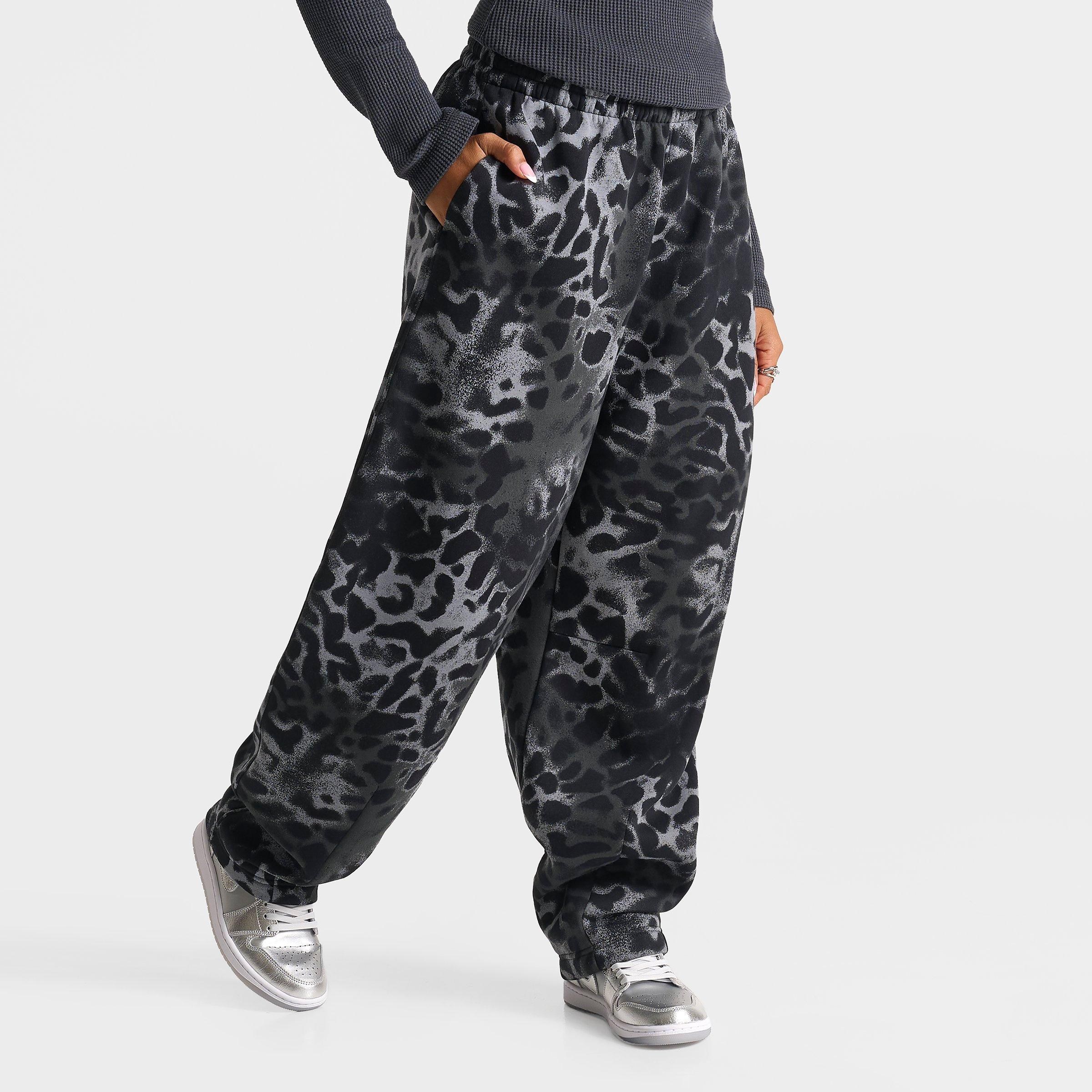 Women's Jordan Brooklyn Fleece Animal Print Wide-Leg Pants