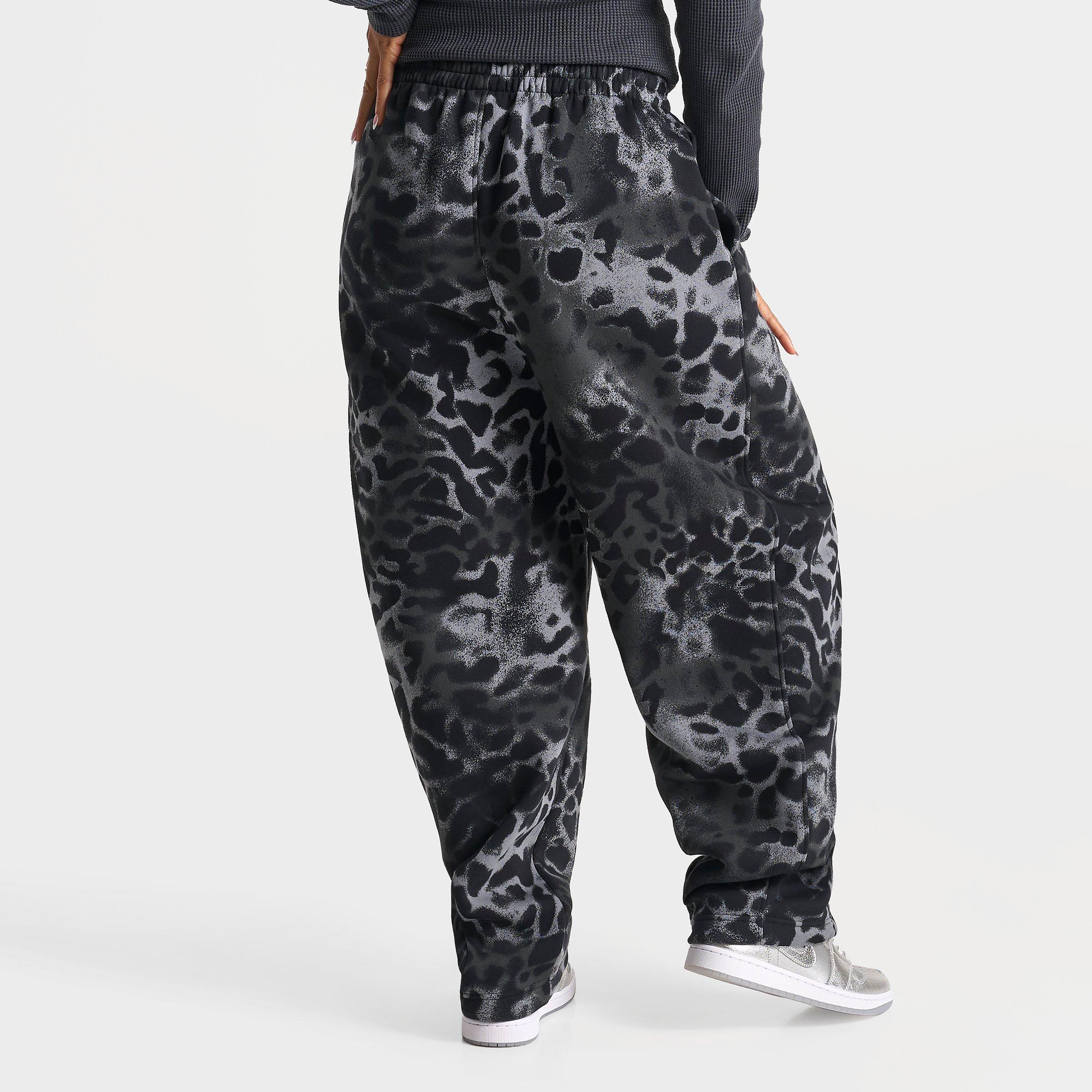 Women's Jordan Brooklyn Fleece Animal Print Wide-Leg Pants