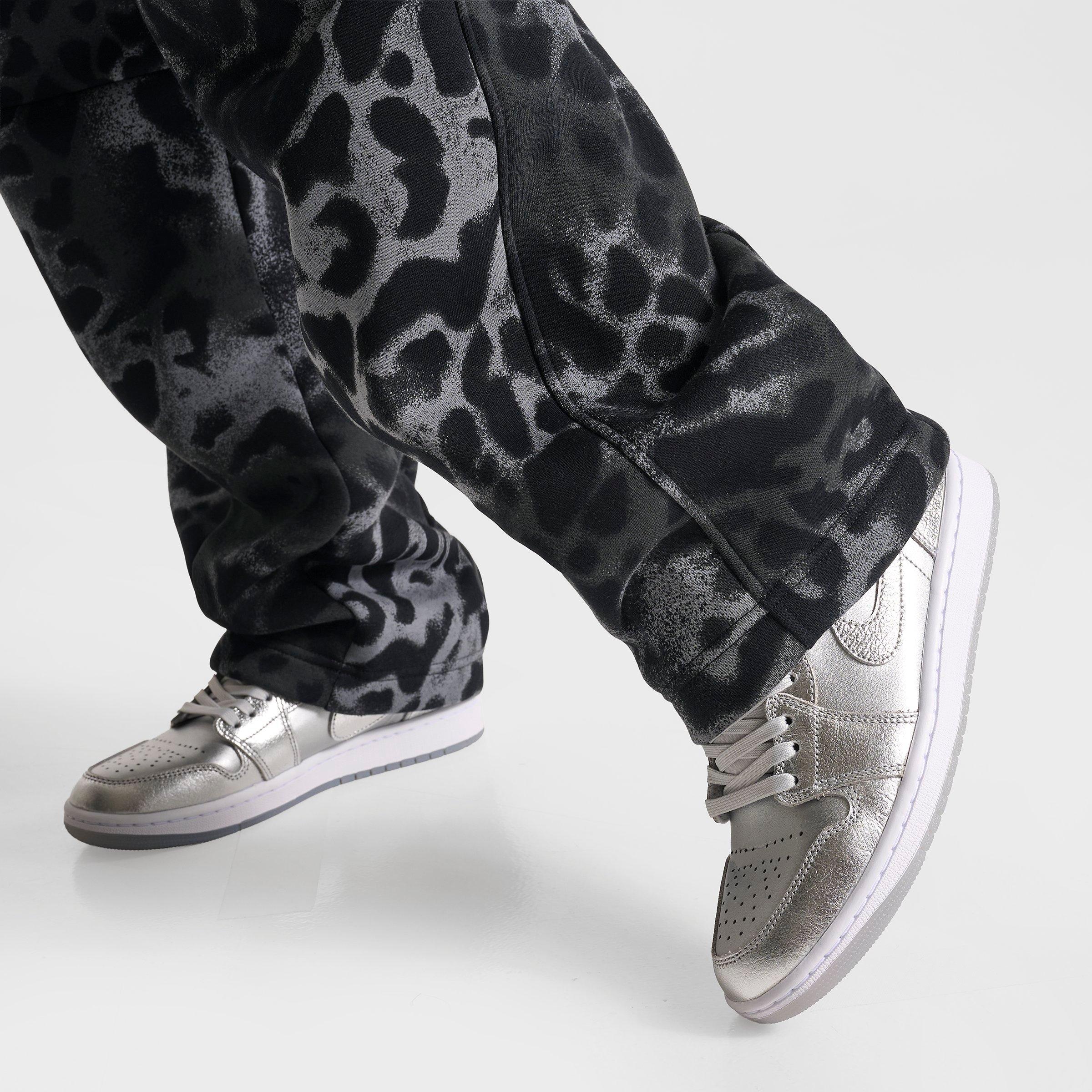 Women's Jordan Brooklyn Fleece Animal Print Wide-Leg Pants