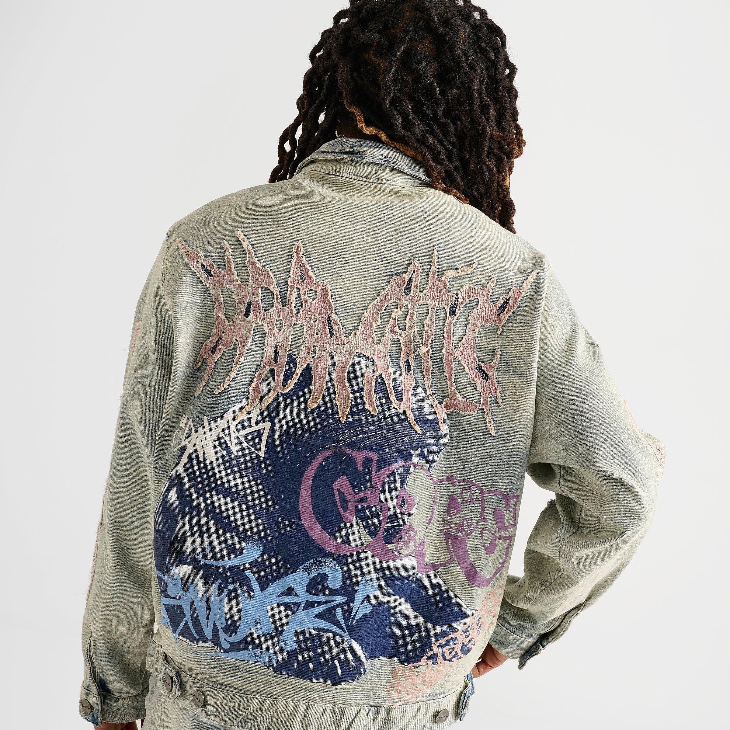Men's Smoke Rise Dystopia Panther Denim Jacket
