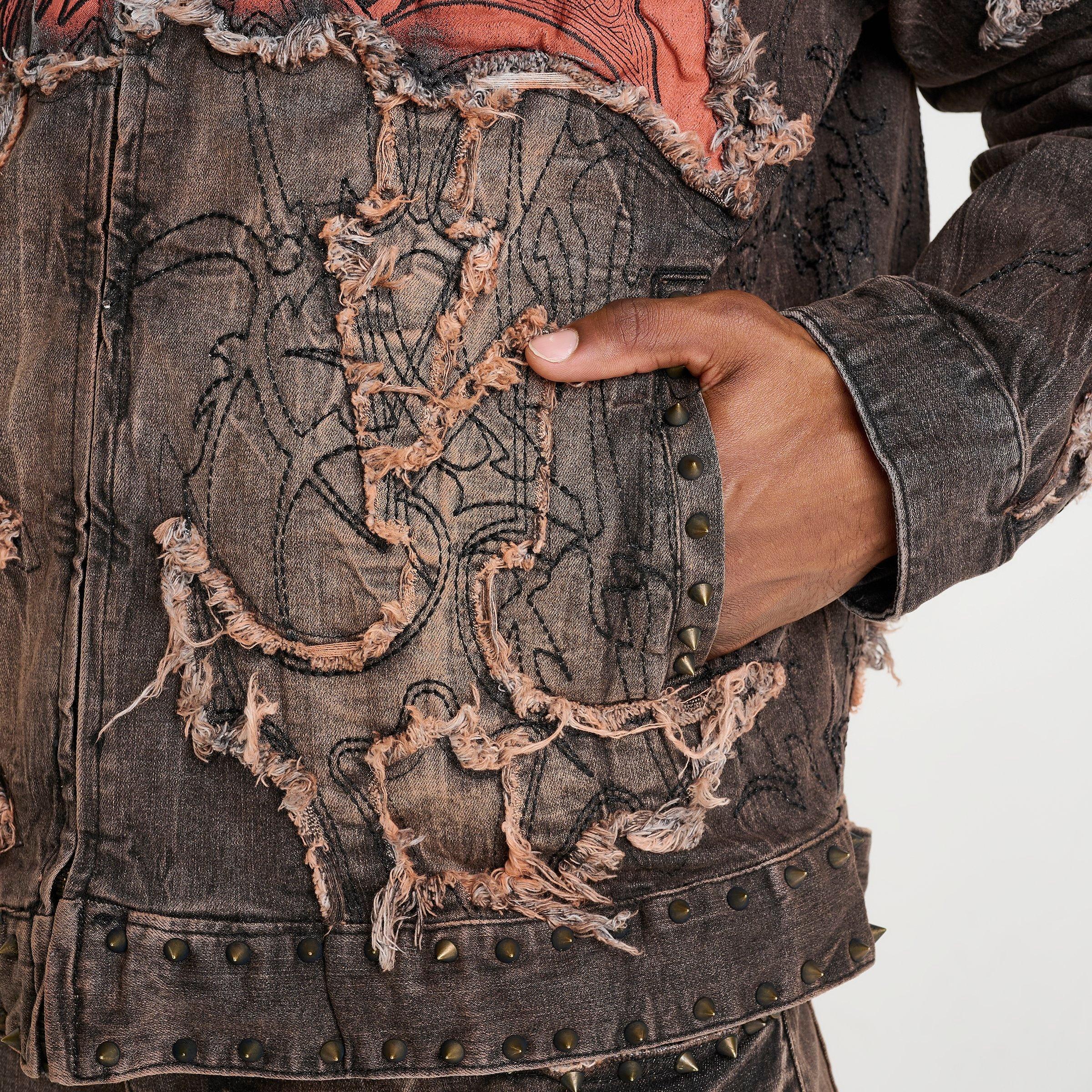 Men's Smoke Rise Ascended Deconstructed Denim Jacket