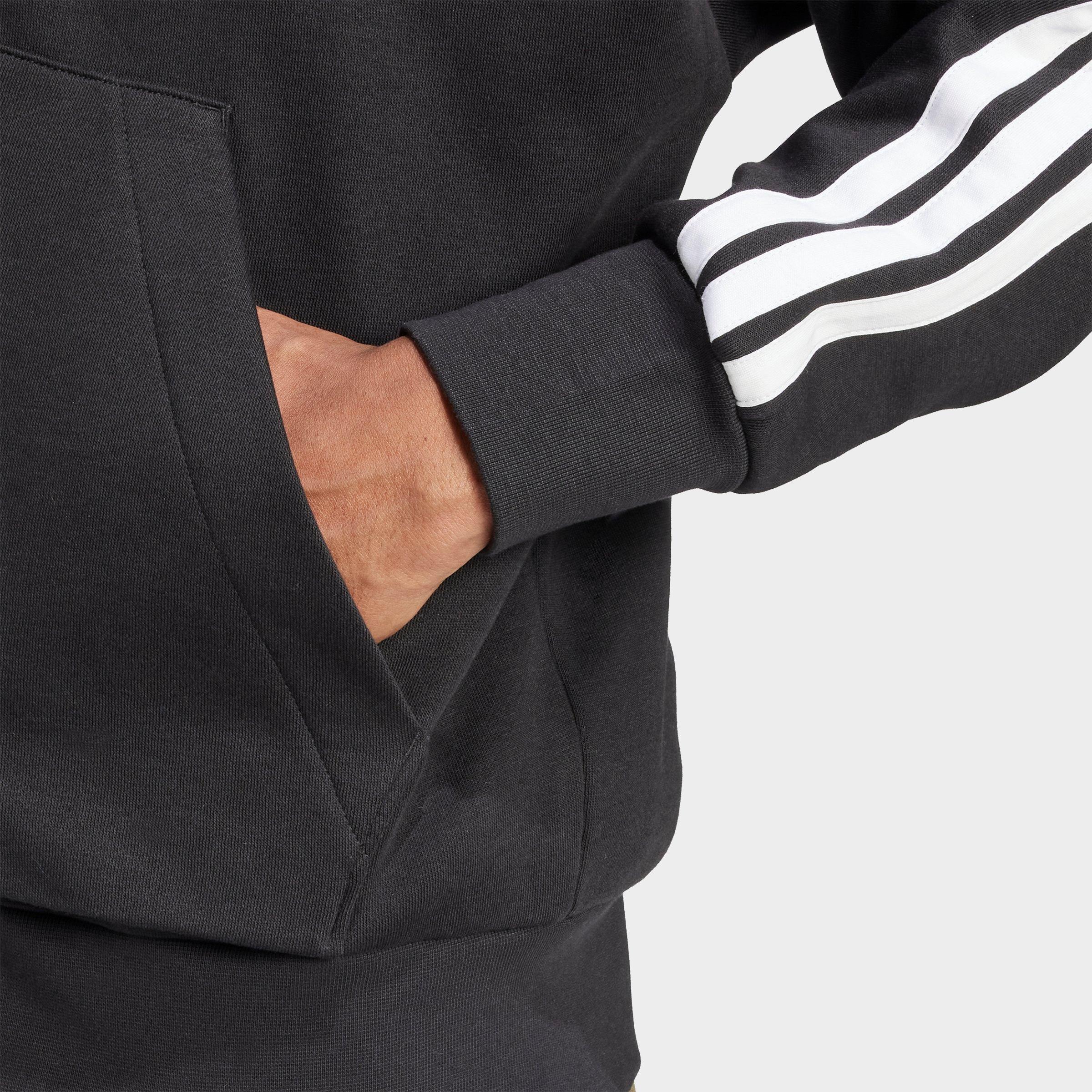 Men's adidas Essentials 3-Stripes Fleece Full-Zip Hoodie