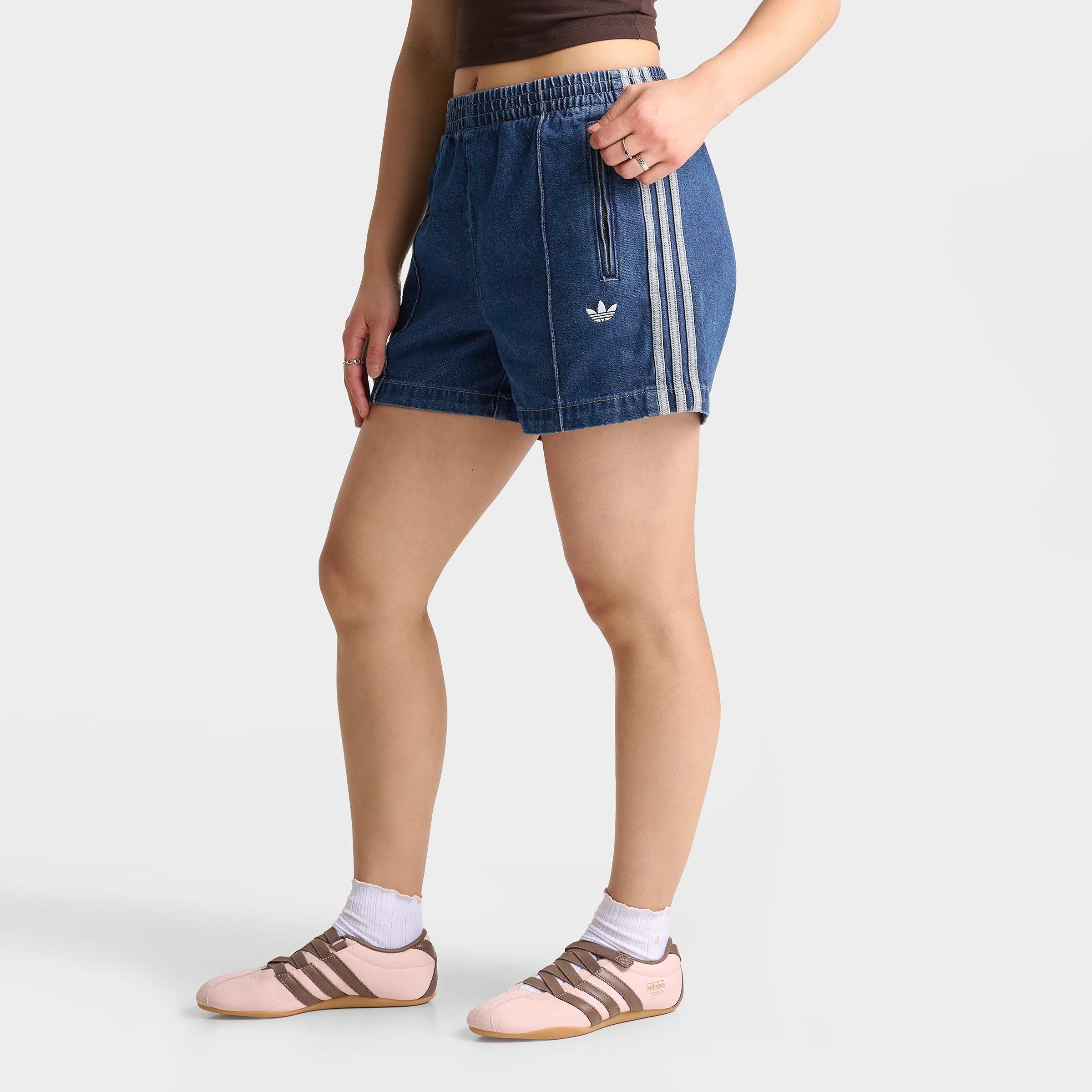 Women's adidas Originals adicolor Firebird Denim Shorts | JD Sports