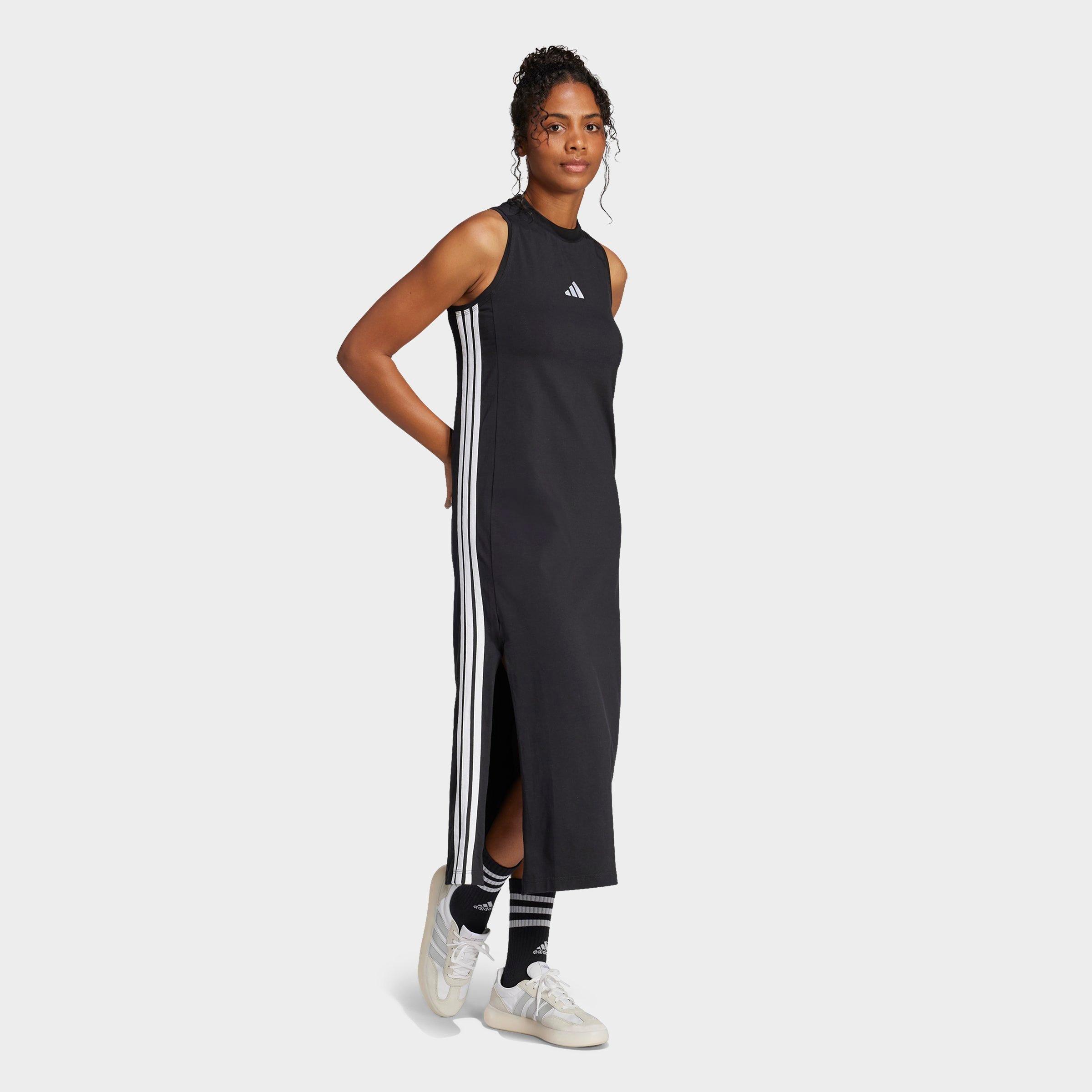 Women's adidas Essentials 3-Stripes Long Racerback Dress