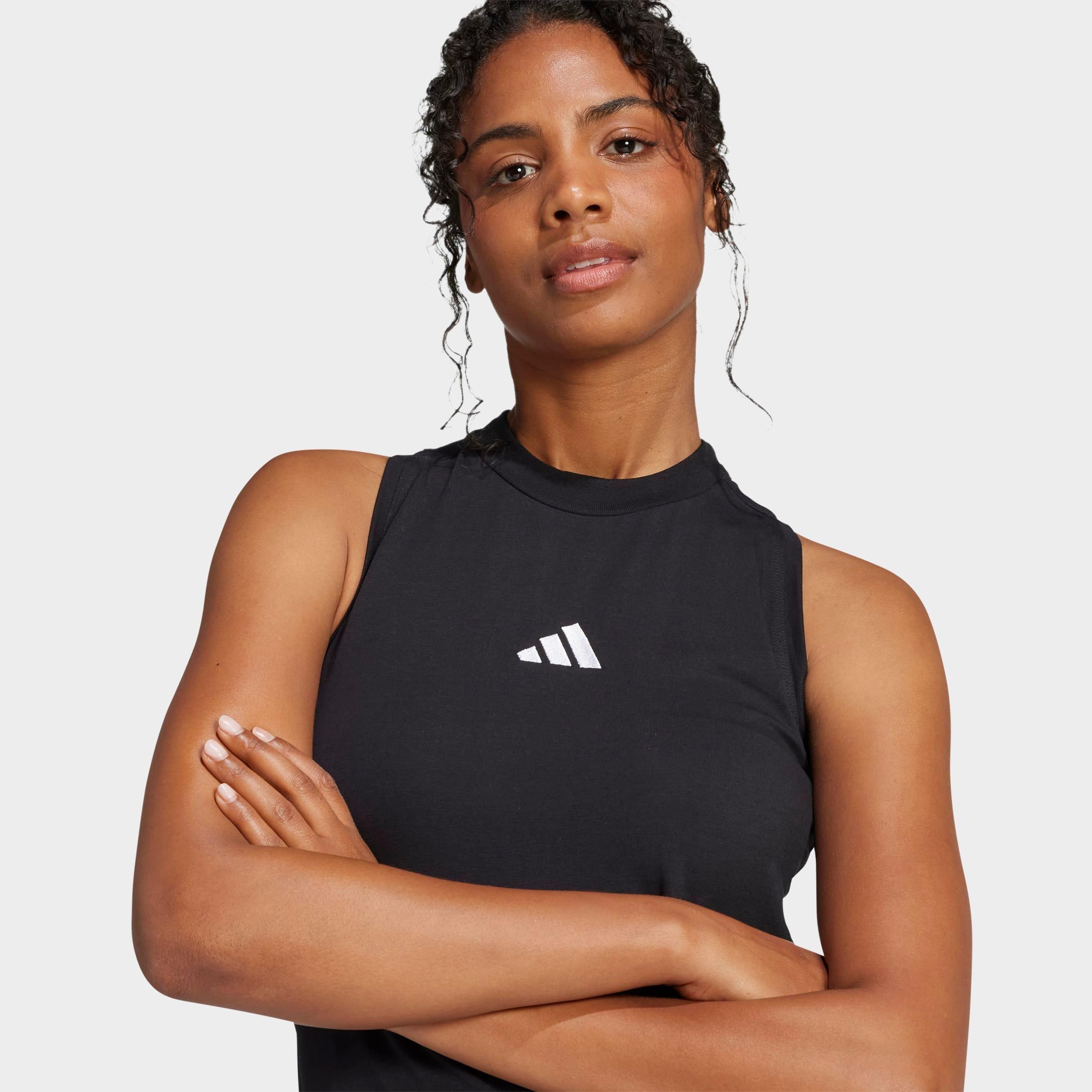 Women's adidas Essentials 3-Stripes Long Racerback Dress