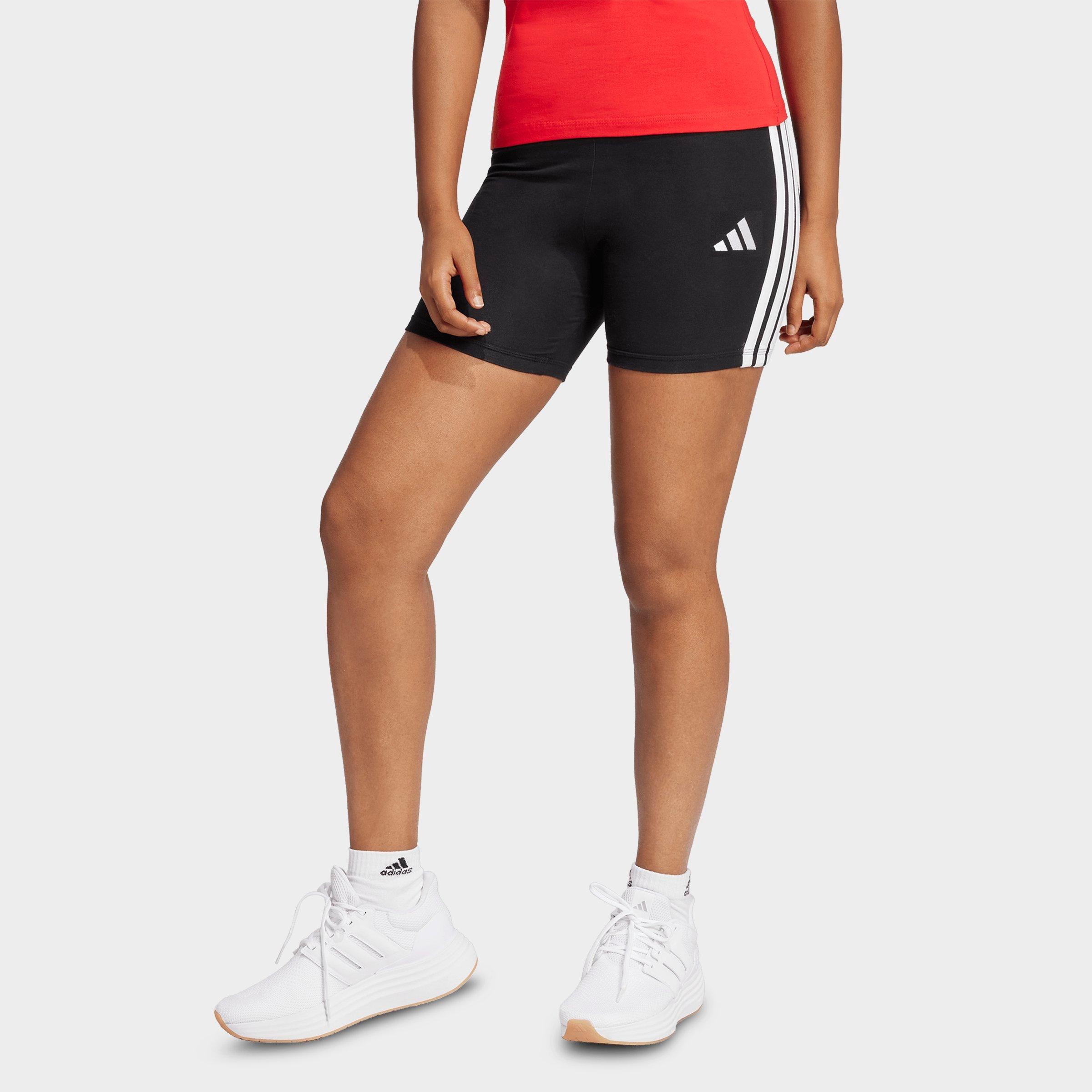 Women's adidas Essentials 3-Stripes High-Waisted Biker Shorts