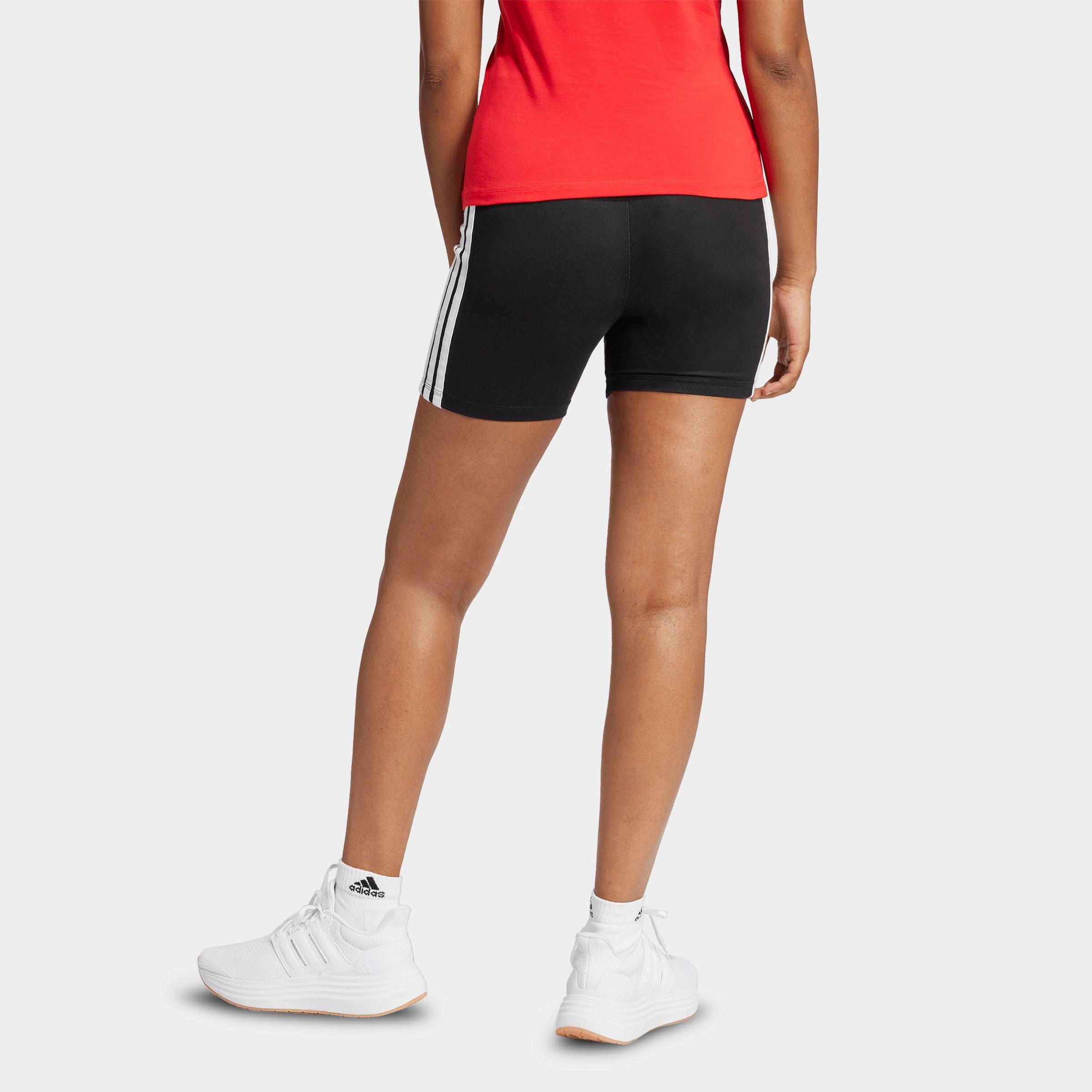 Women's adidas Essentials 3-Stripes High-Waisted Biker Shorts