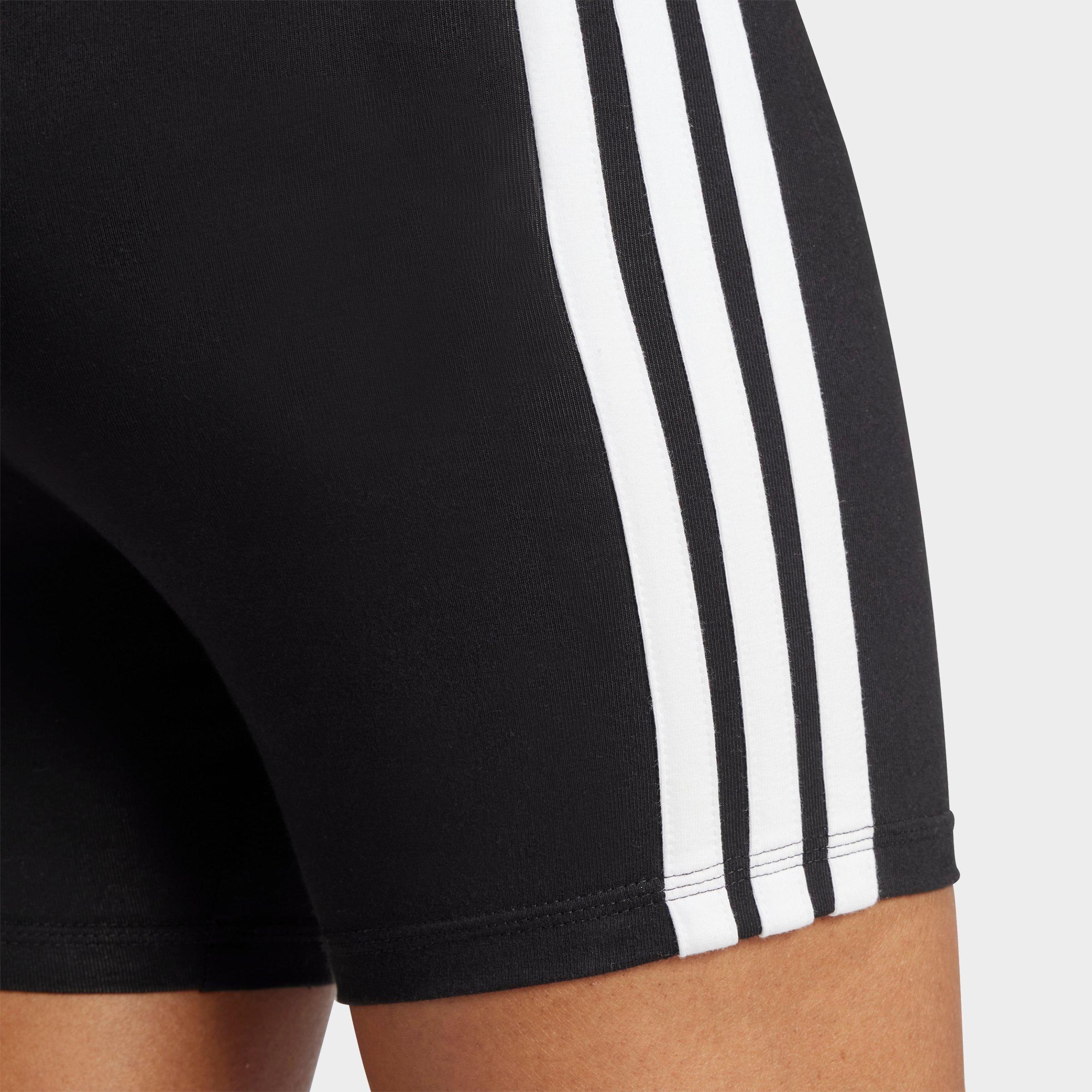 Women's adidas Essentials 3-Stripes High-Waisted Biker Shorts