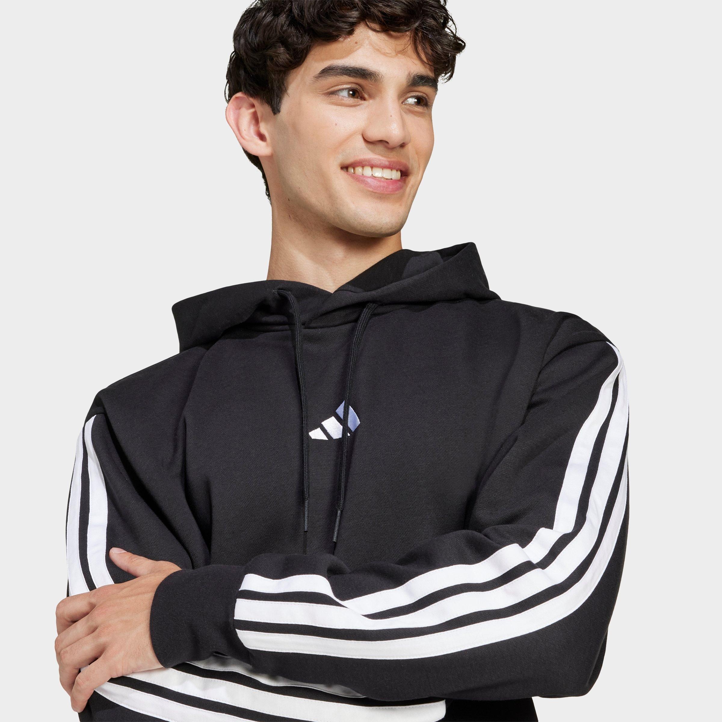 Men's adidas Essentials 3-Stripes Fleece Pullover Hoodie