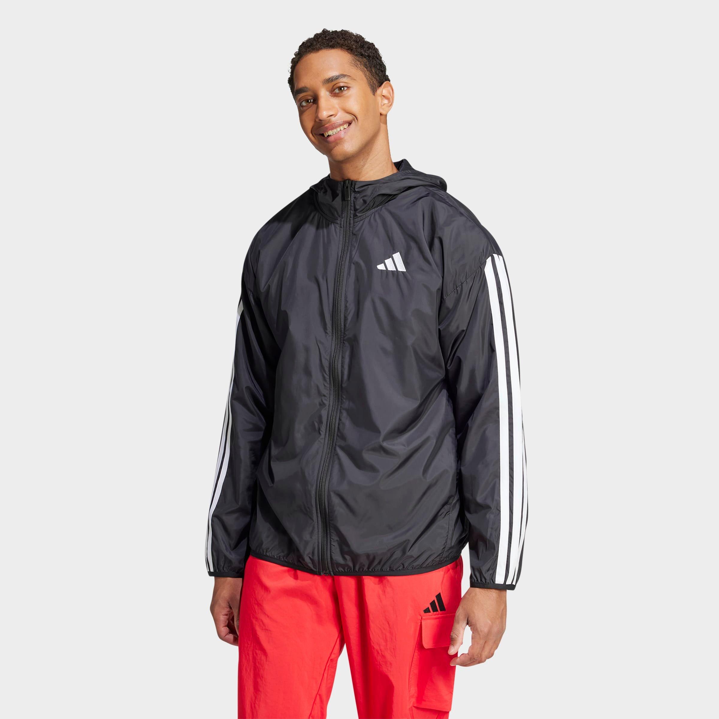 Men's adidas Essentials 3-Stripes Full-Zip Windbreaker Jacket