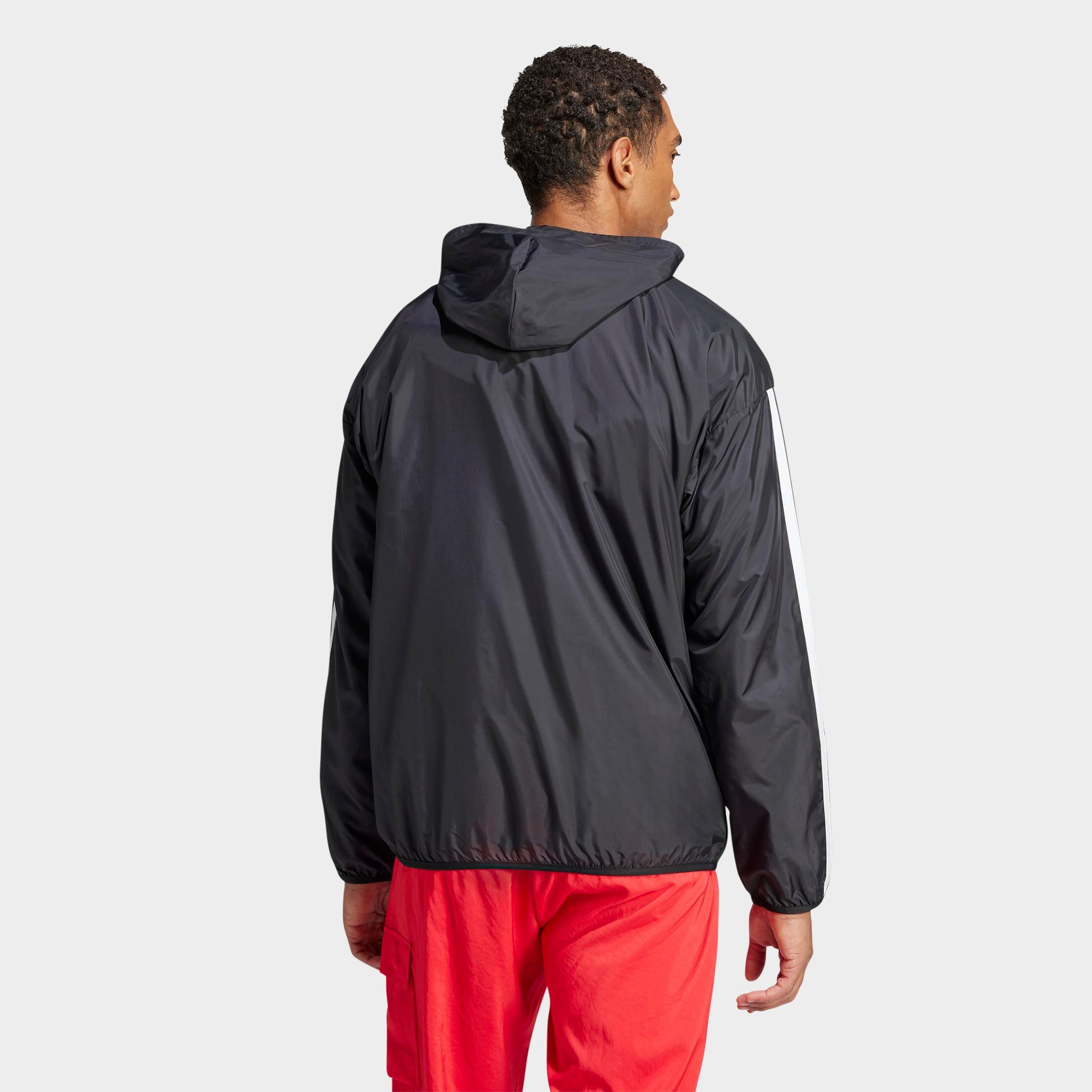Men's adidas Essentials 3-Stripes Full-Zip Windbreaker Jacket