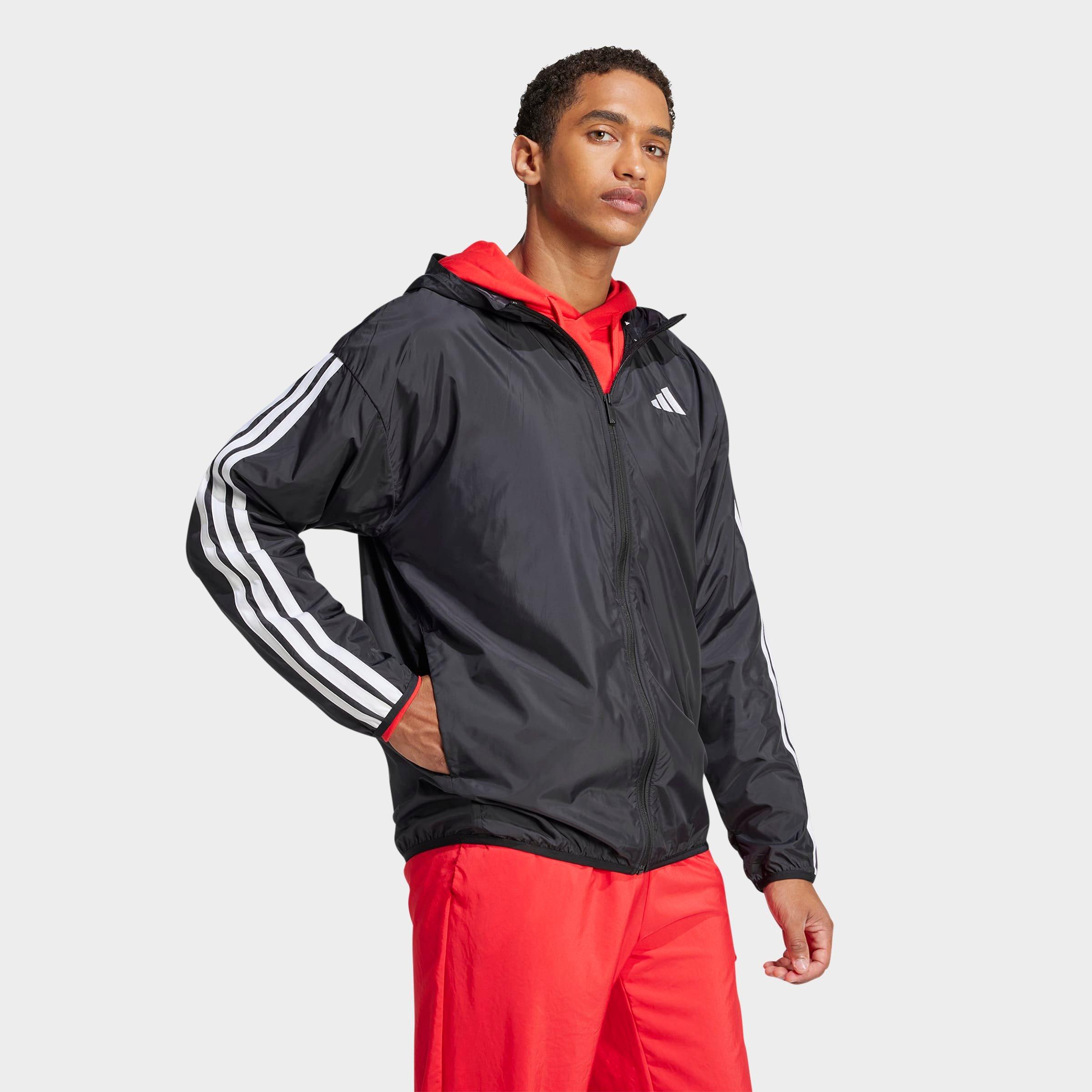 Men's adidas Essentials 3-Stripes Full-Zip Windbreaker Jacket