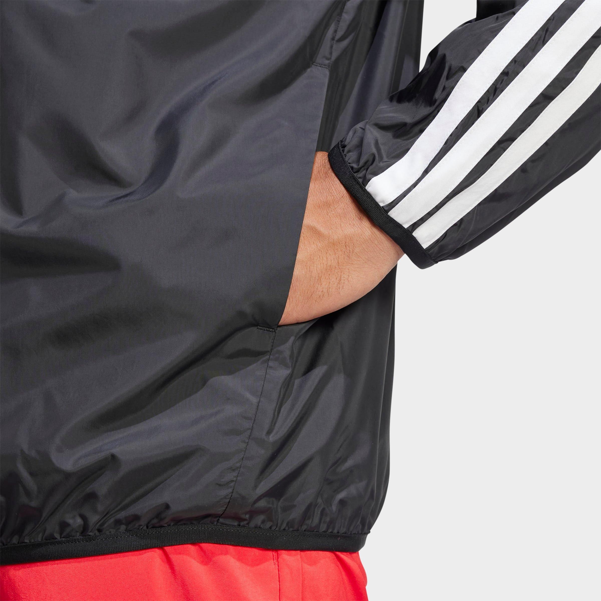 Men's adidas Essentials 3-Stripes Full-Zip Windbreaker Jacket