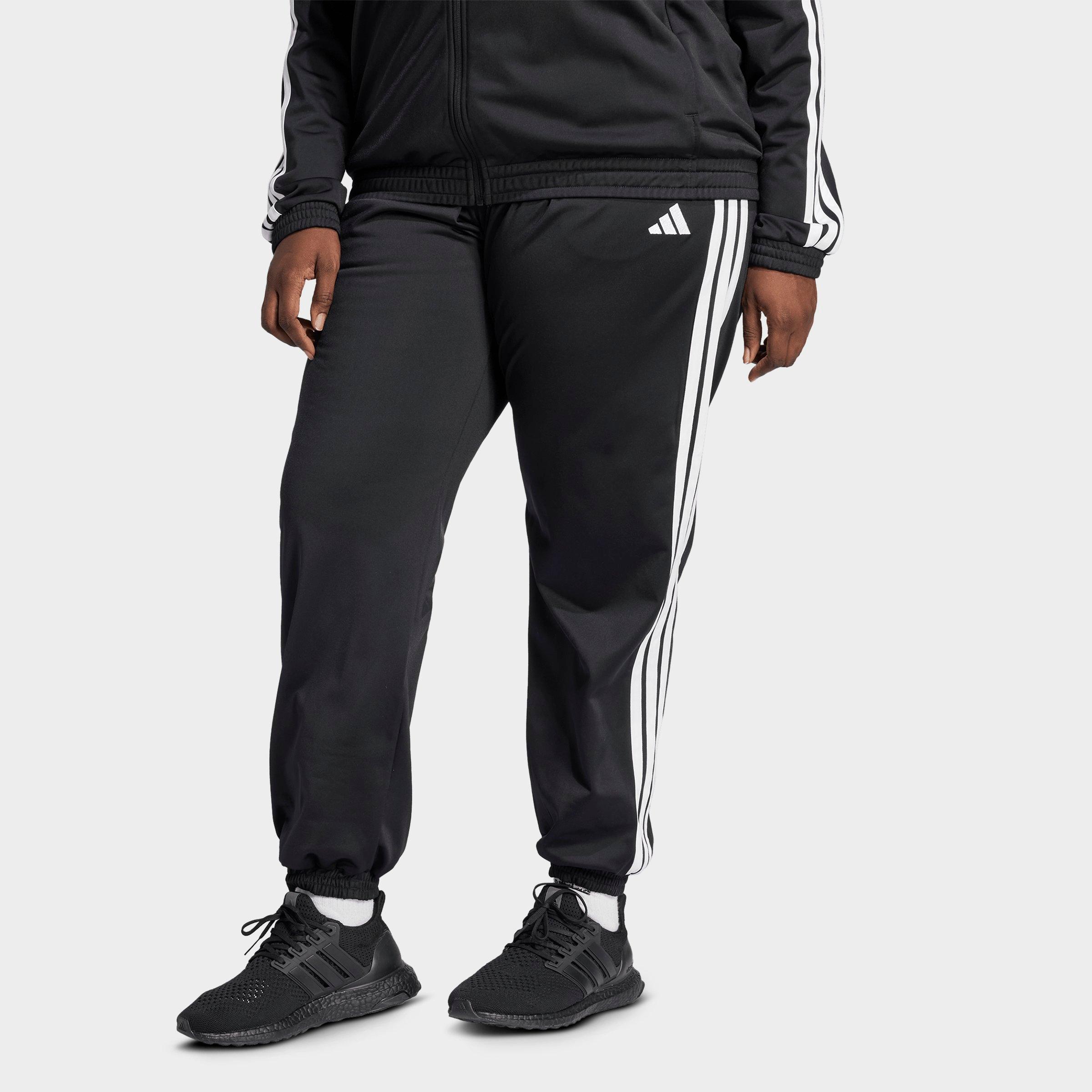 Women's adidas Sportswear Essentials 3-Stripes Tricot Tracksuit Pants (Plus Size)