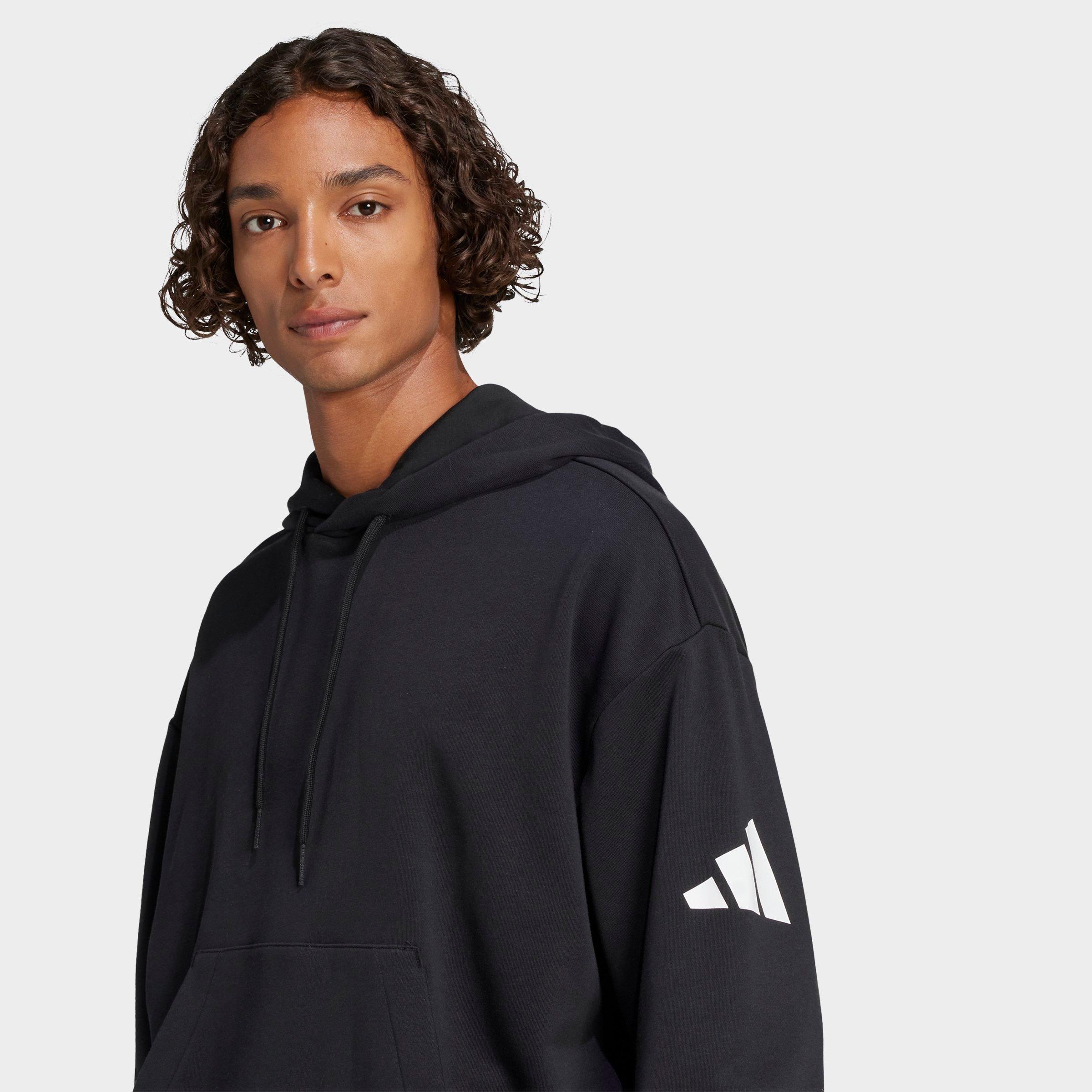 Men's adidas Essentials 3-Bar Logo Loose French Terry Hoodie