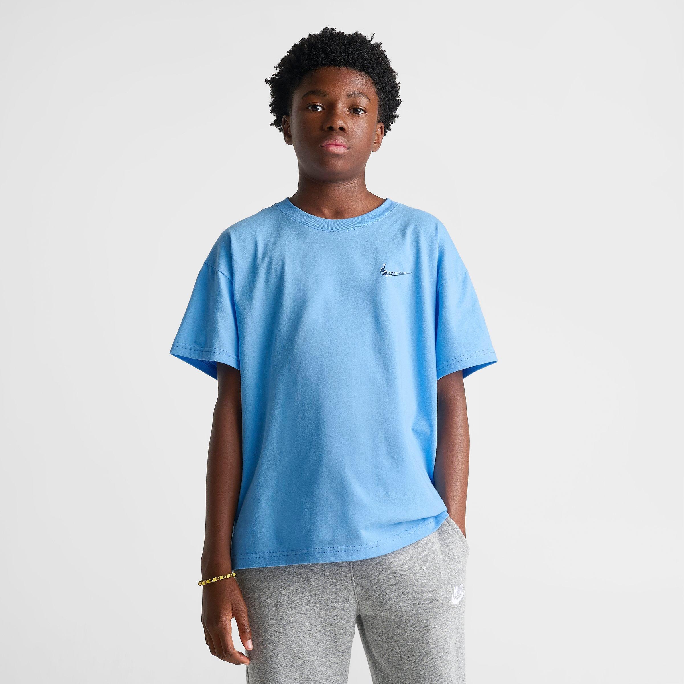 Big Kids' Nike Sportswear Swoosh Flame Back Hit T-Shirt