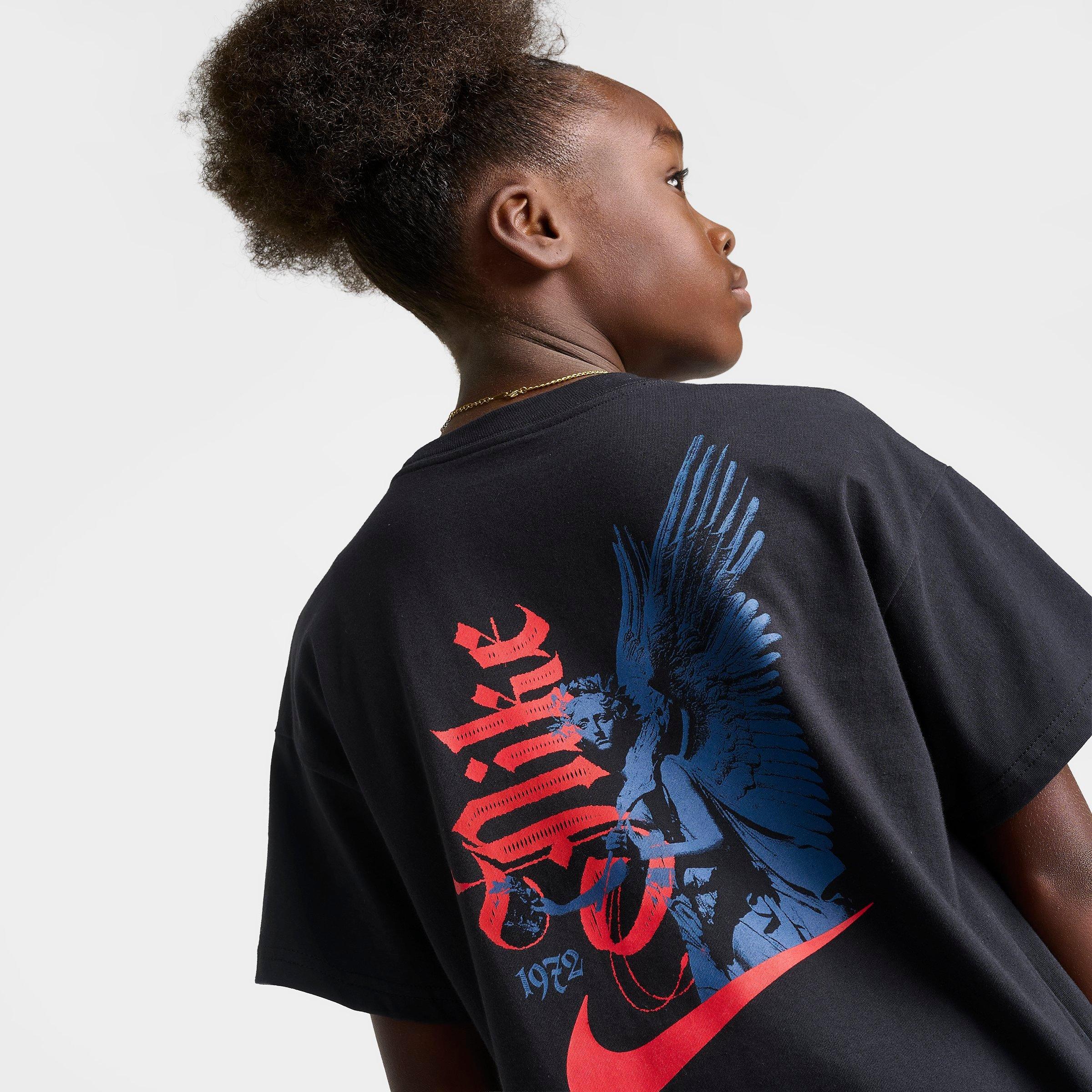 Big Kids' Nike Sportswear Wings Back Hit T-Shirt