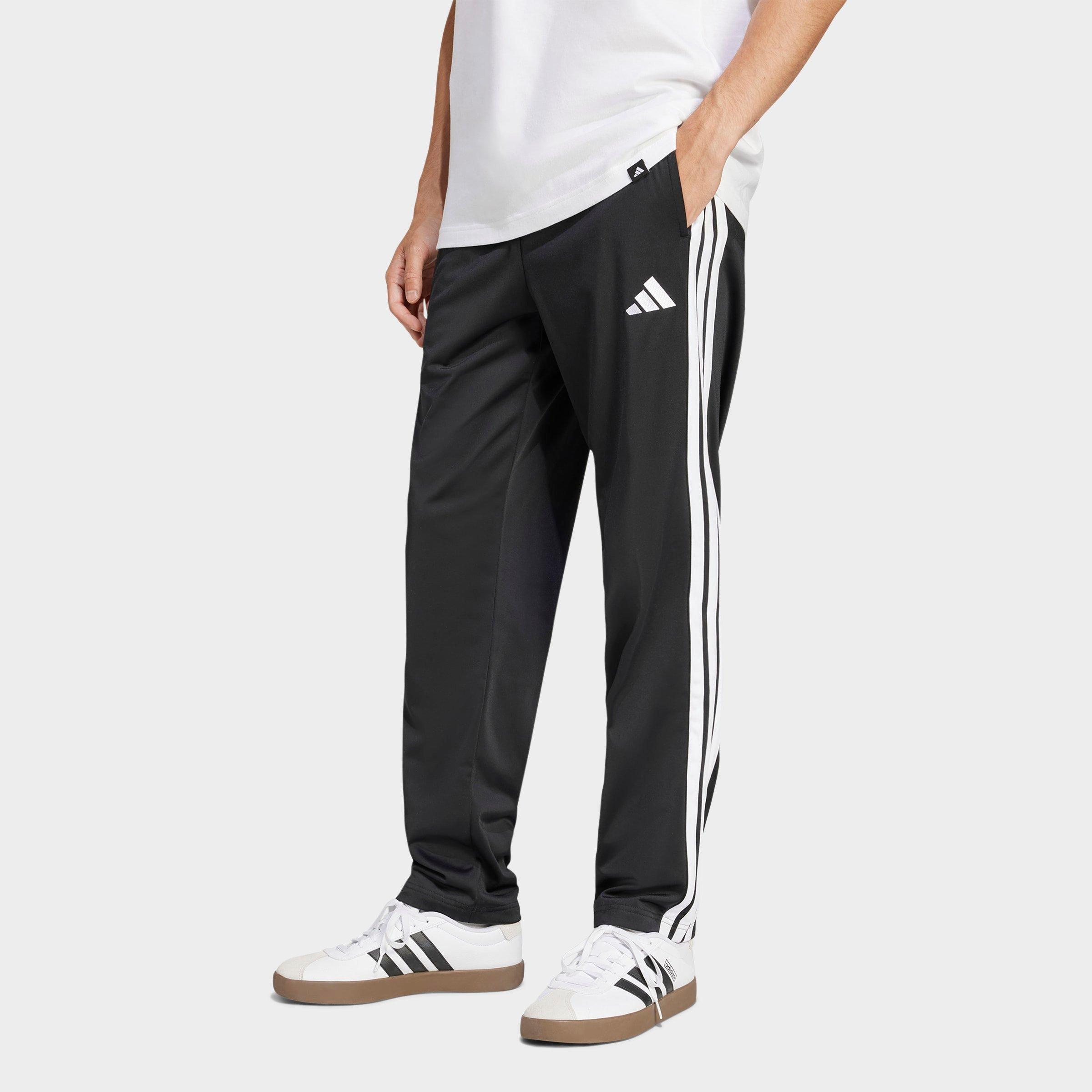 Men's adidas 3-Stripes Tricot Open Hem Track Pants | JD Sports