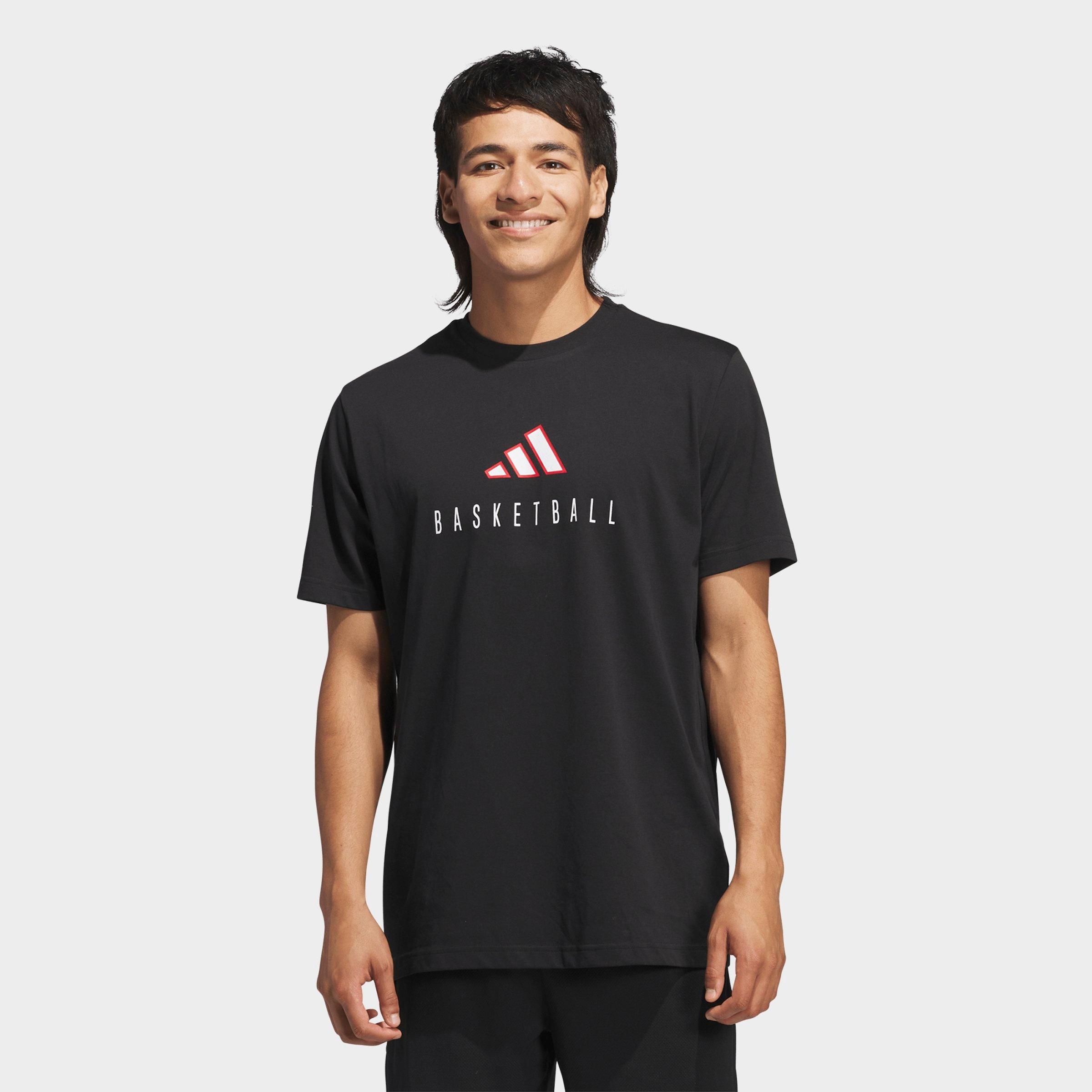 Men's adidas Worldwide Hoops Logo Performance Basketball T-Shirt