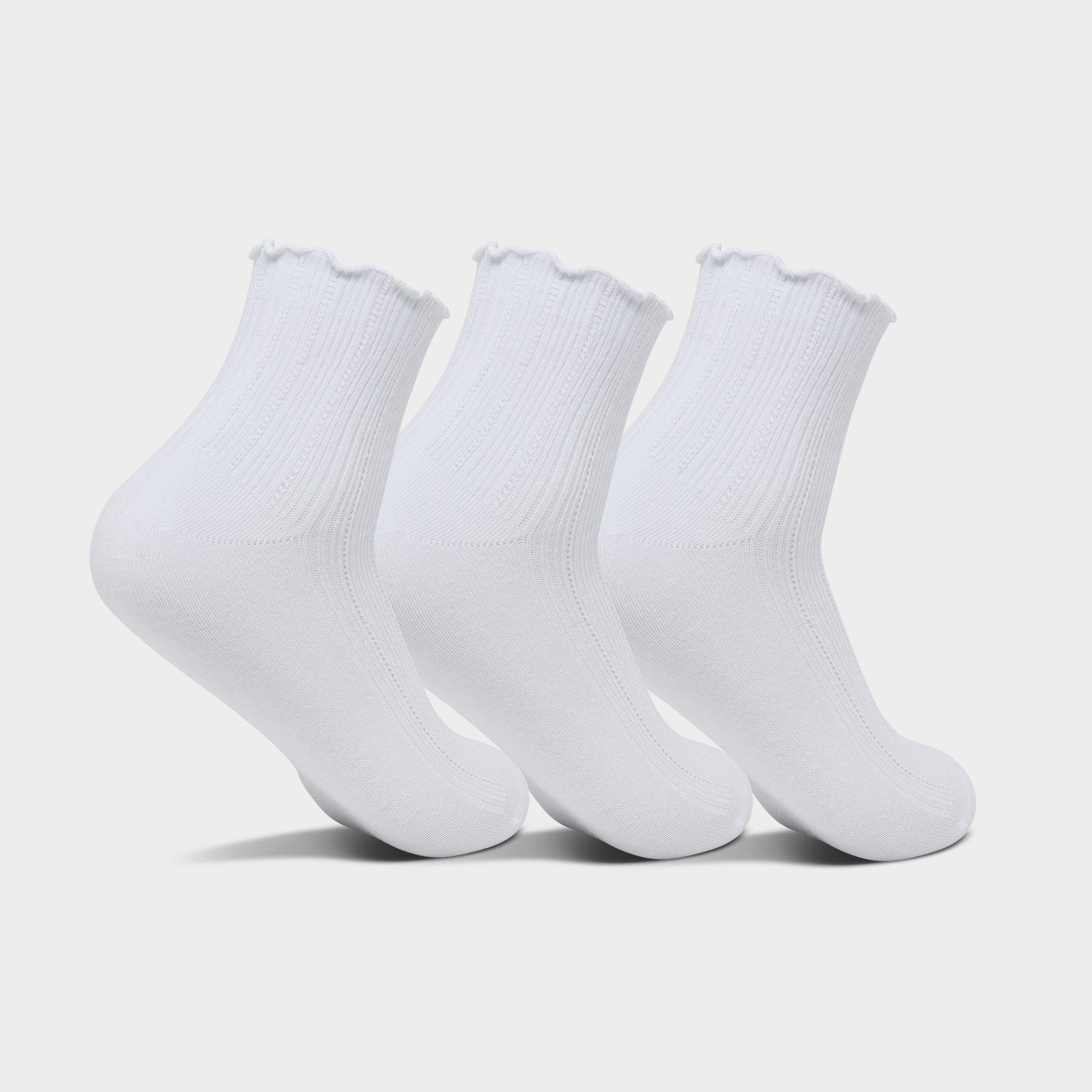 Women's adidas Originals Ruffle Quarter Socks (3-Pack)